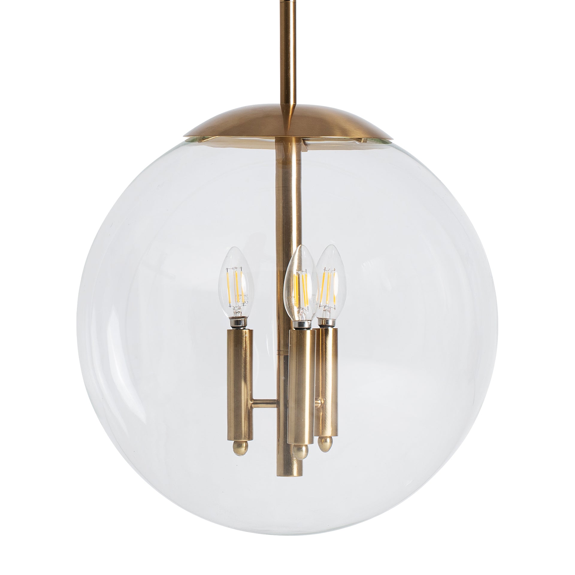 Sahi Art Deco Ceiling Lamp - Gold Steel & Crystal