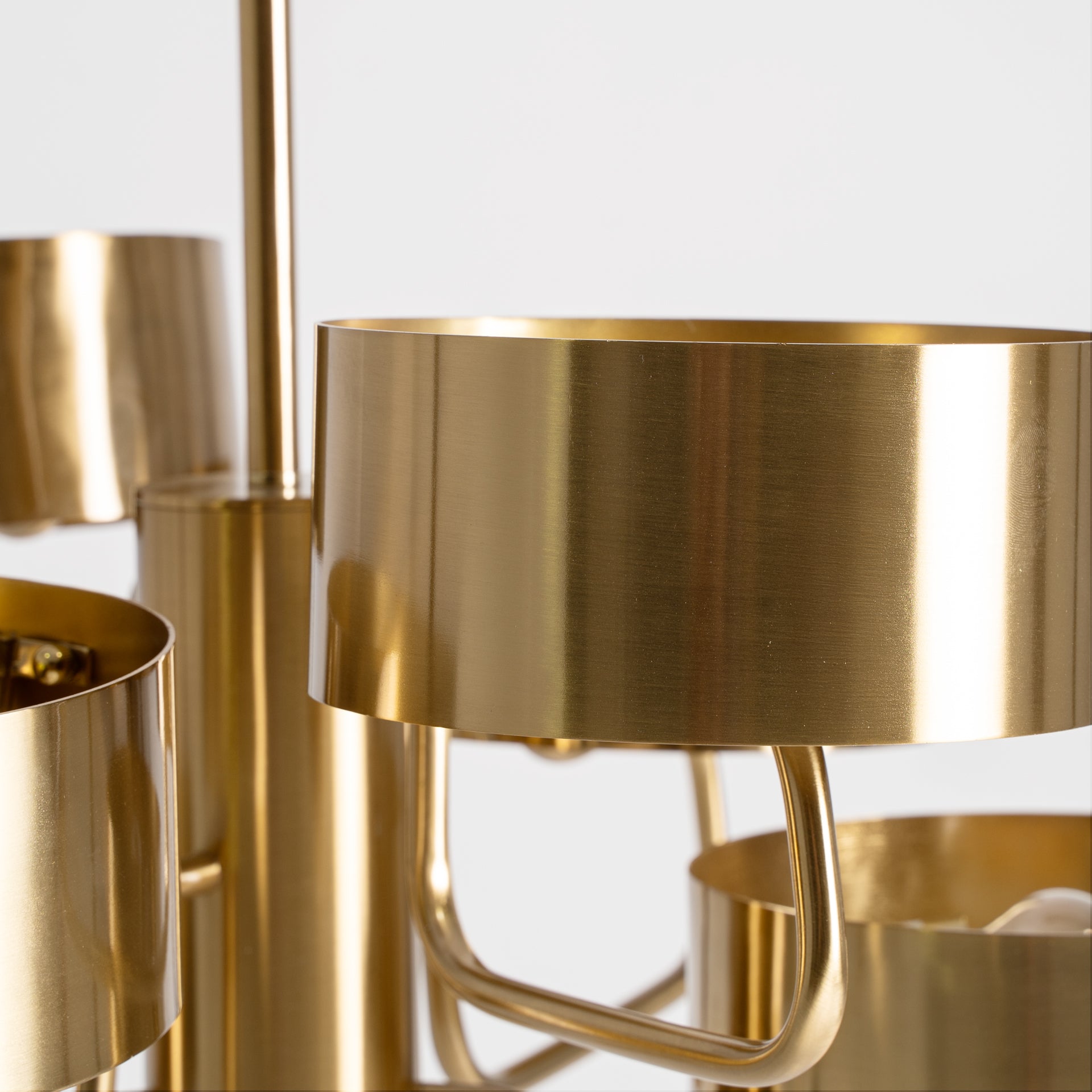 Bruna Art Deco Ceiling Lamp - Gold Steel Pendant Light