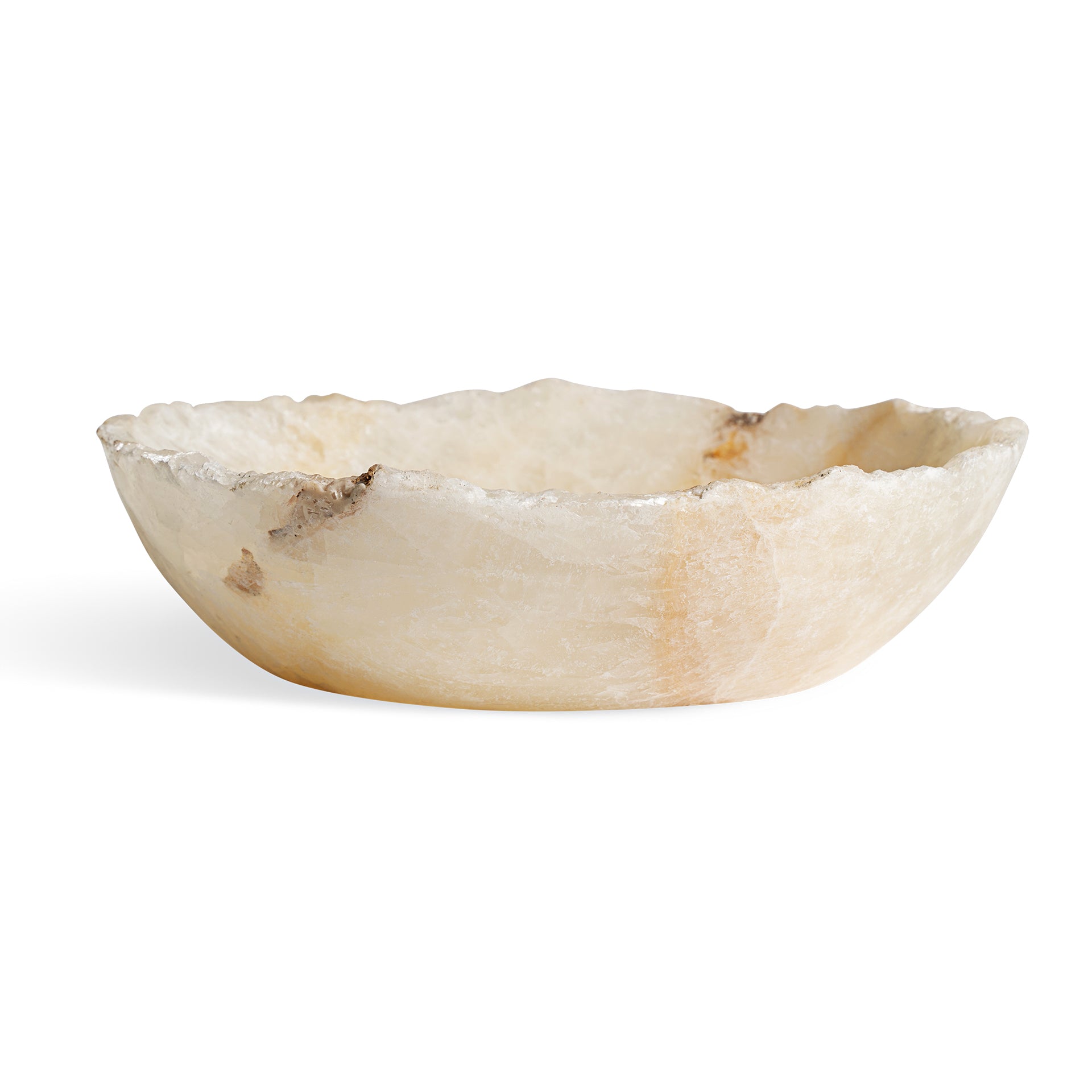 Cream Onyx Centerpiece - Nordic Style Decorative Bowl