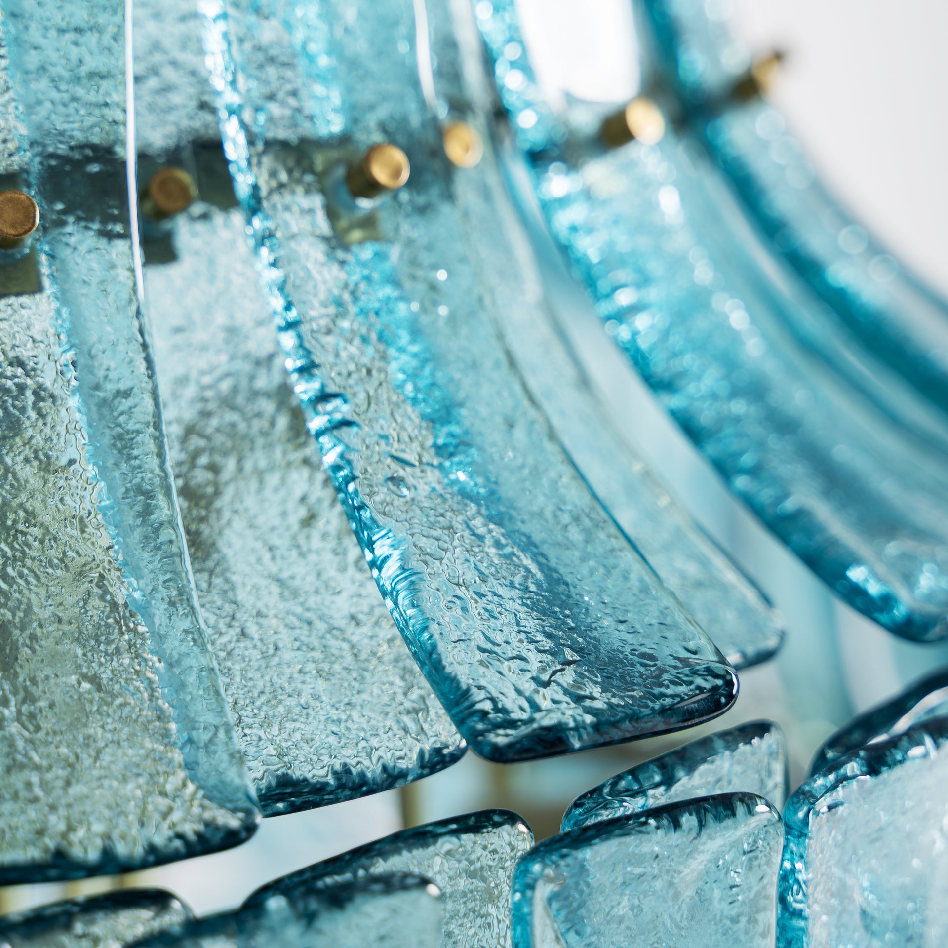 Civenna Vintage Crystal Ceiling Lamp - Blue & Bronze