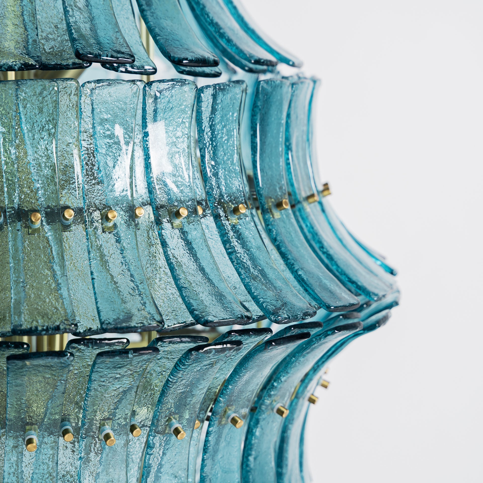 Civenna Vintage Crystal Ceiling Lamp - Blue & Bronze