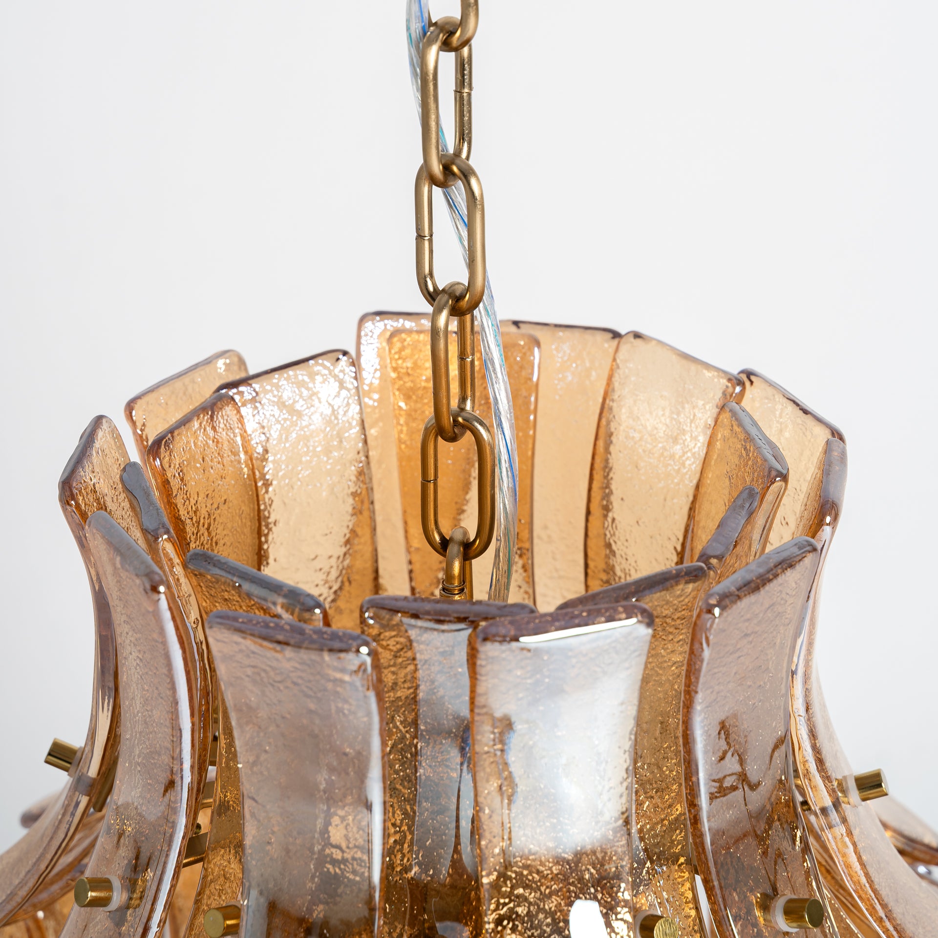 Lierna Vintage Crystal Ceiling Lamp - Brown & Copper