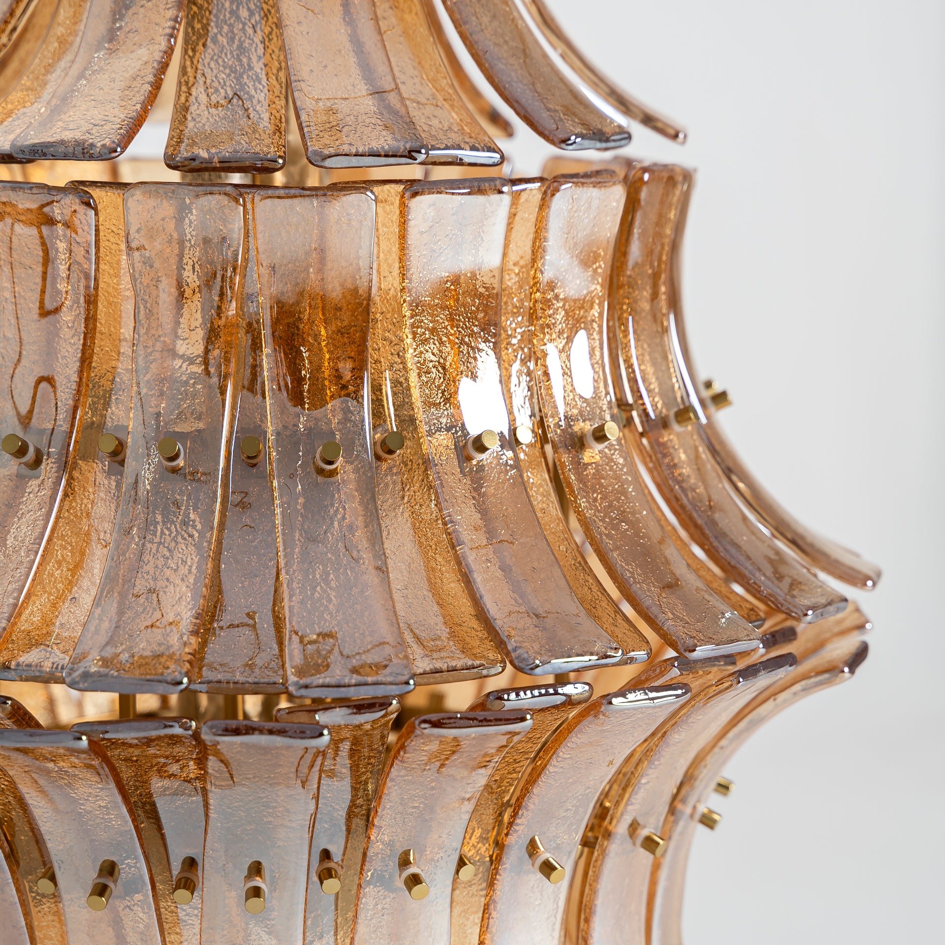 Lierna Vintage Crystal Ceiling Lamp - Brown & Copper