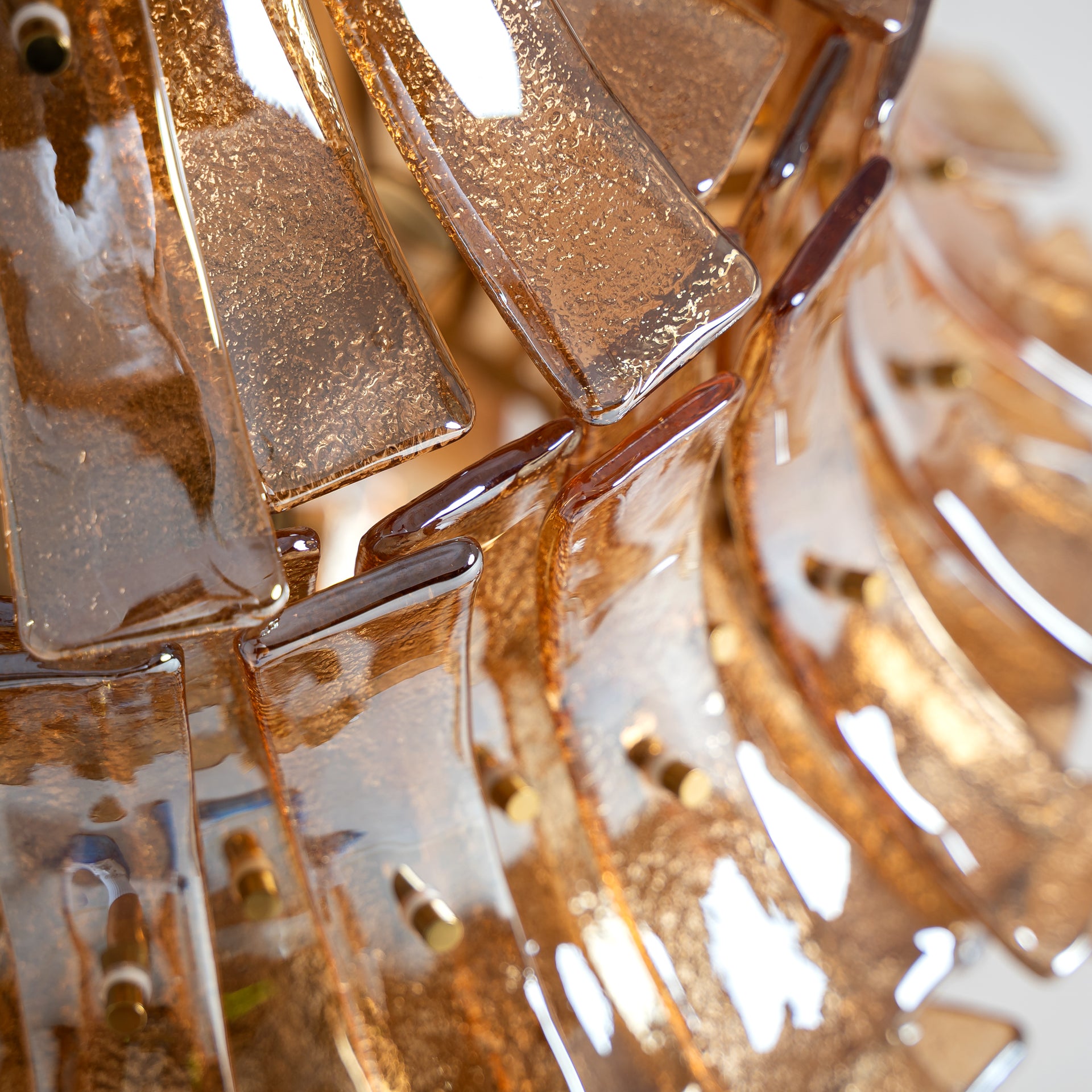 Lierna Vintage Crystal Ceiling Lamp - Brown & Copper