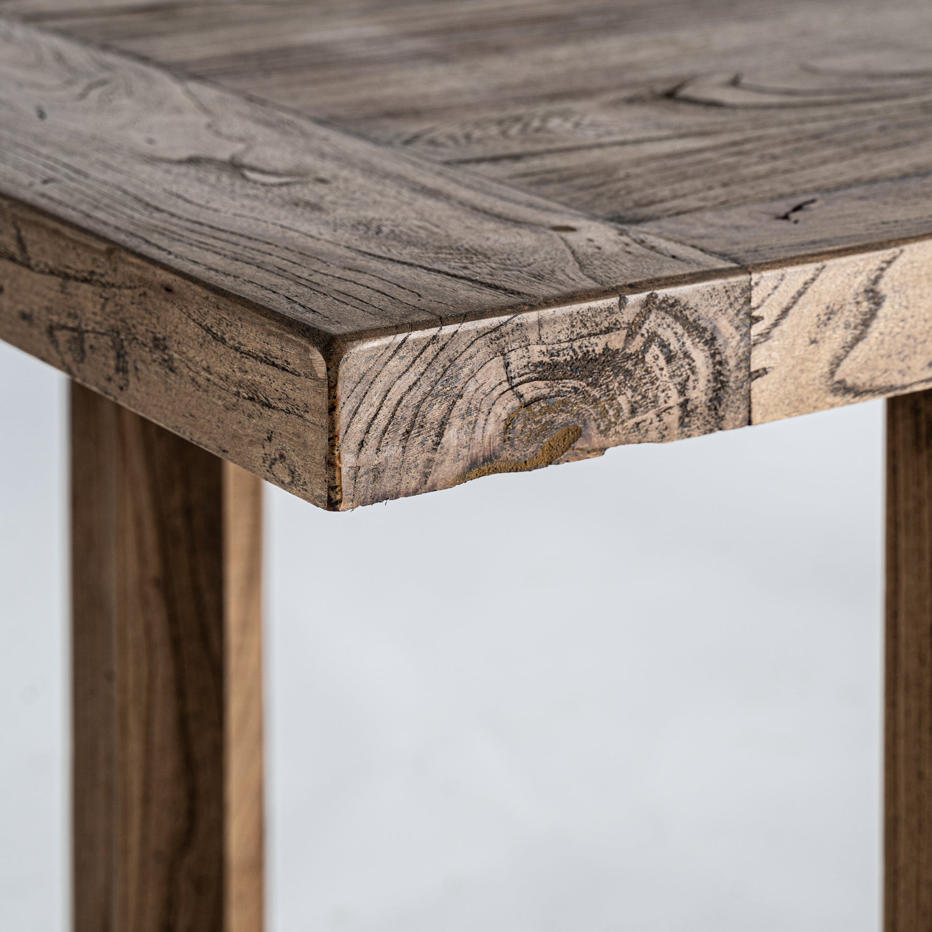Norvik Contemporary Elm Wood Desk - Brown