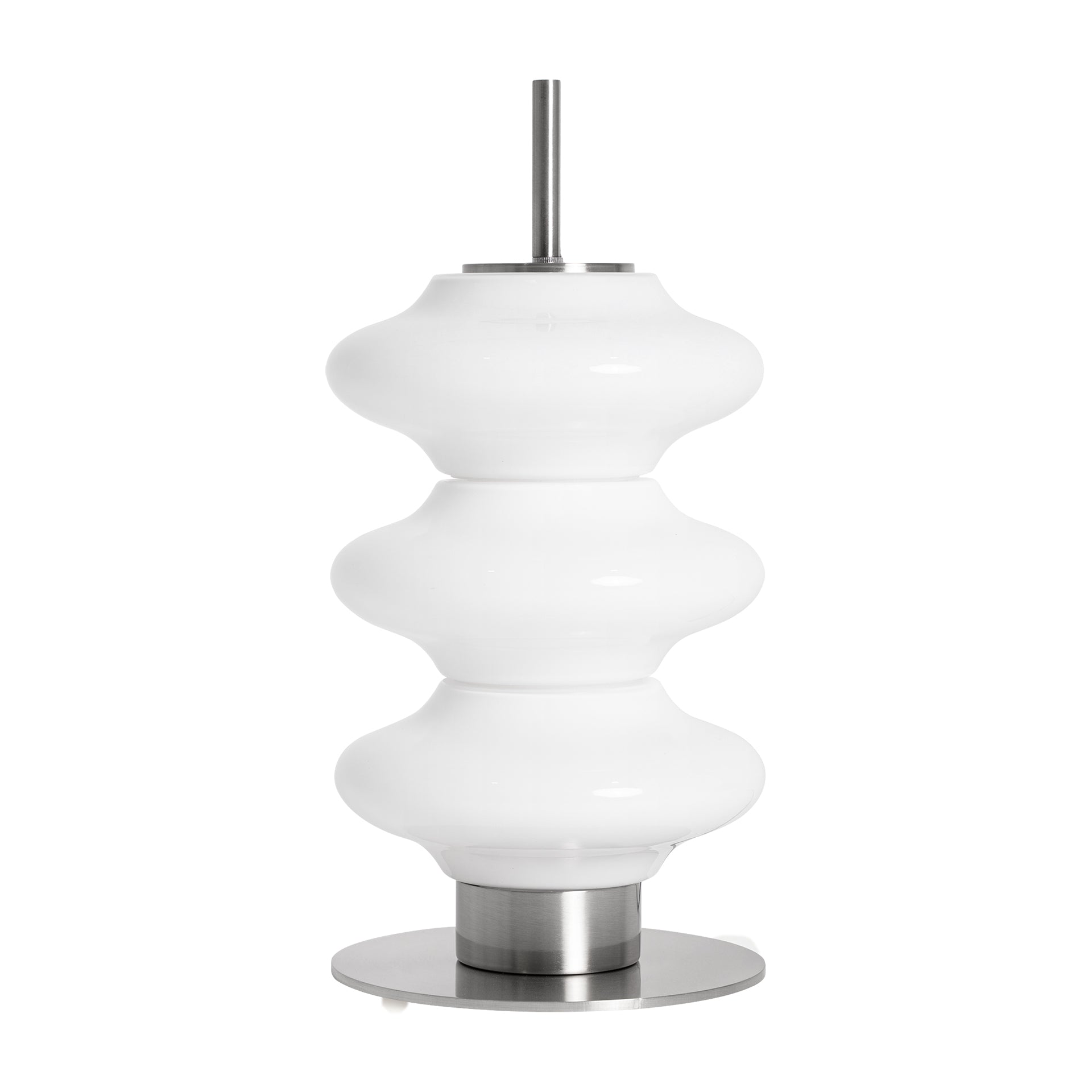 Tiare Crystal Table Lamp - Contemporary White & Silver Design
