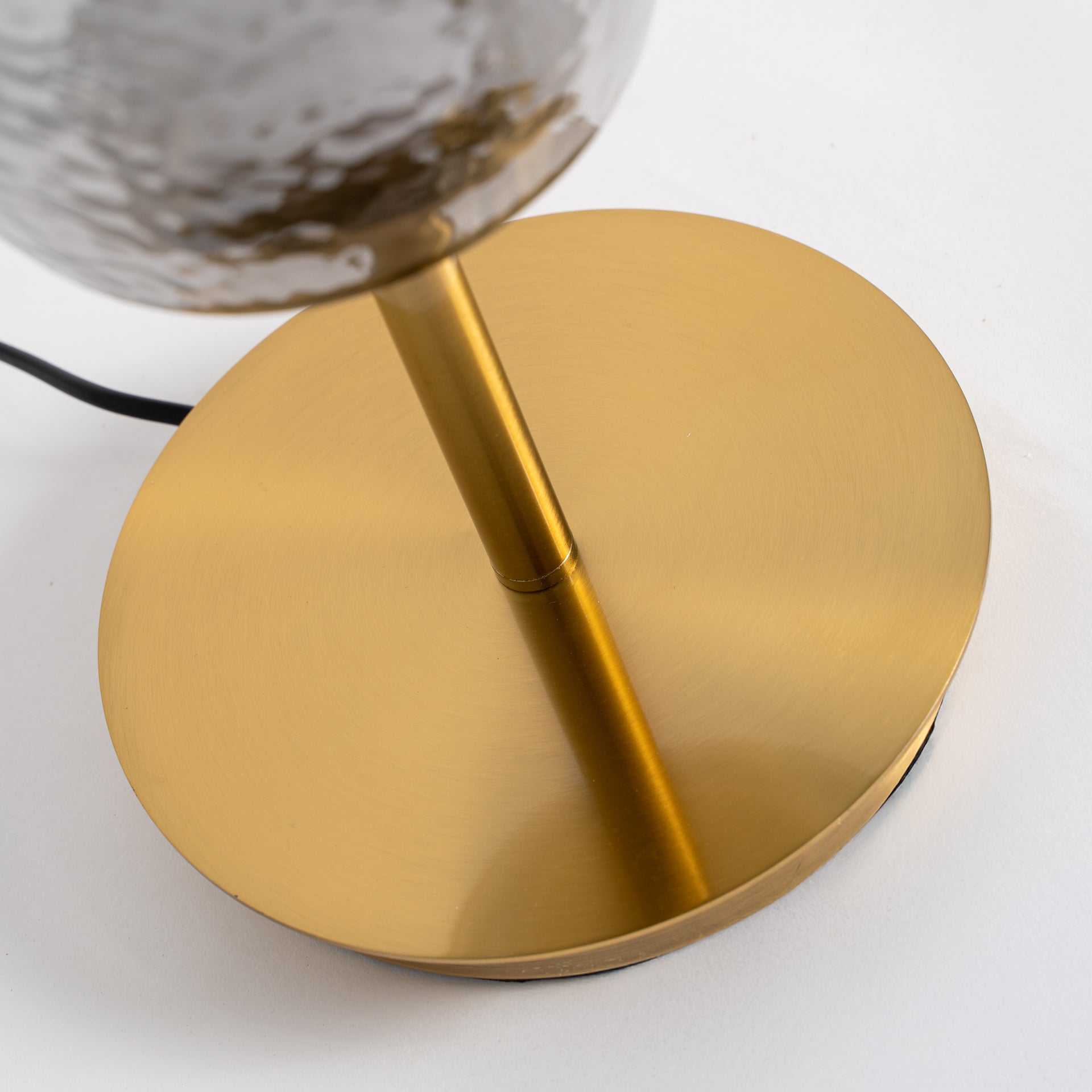 Aine Vintage Crystal Table Lamp - Grey & Gold