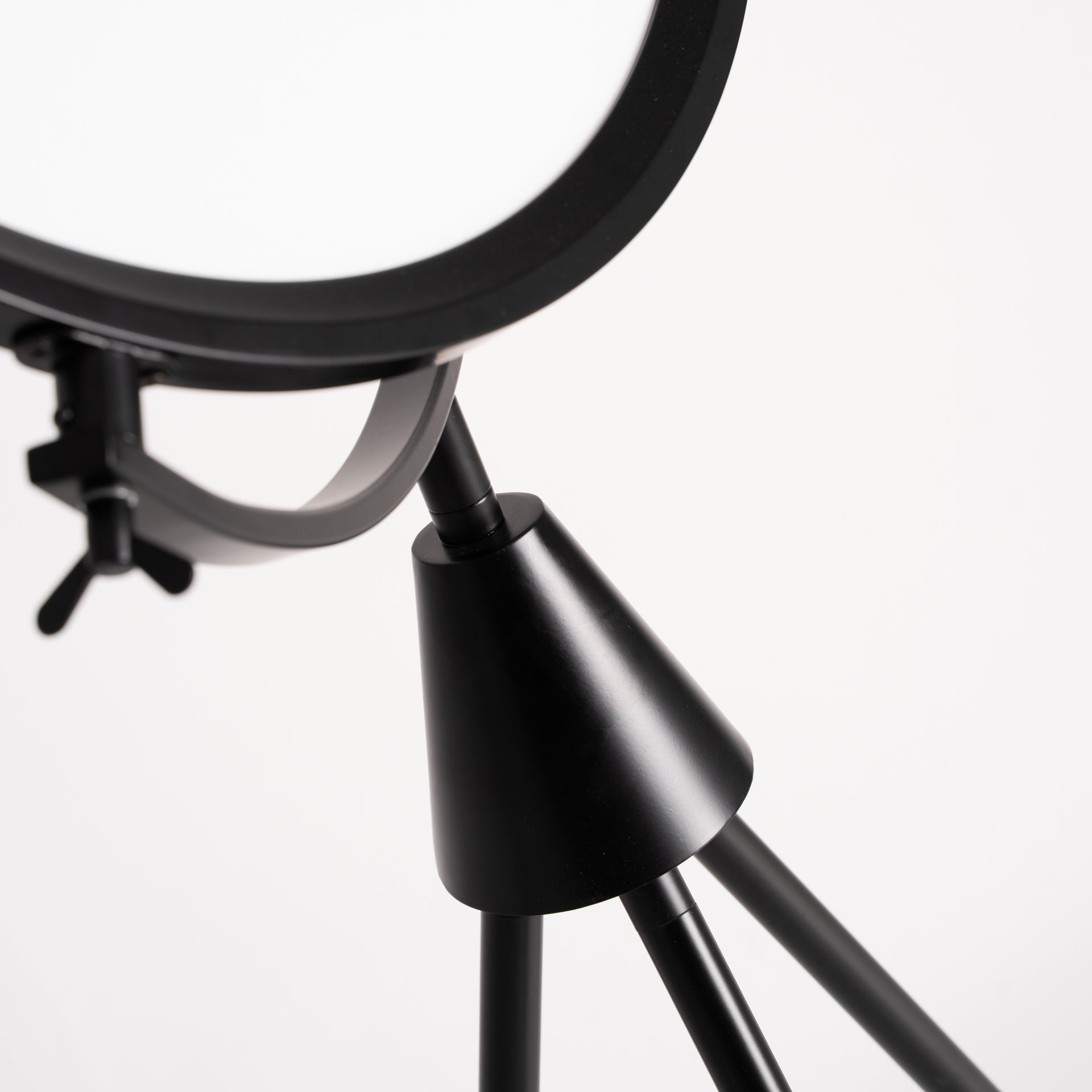 MAE Industrial Floor Lamp - Black Iron & Acrylic
