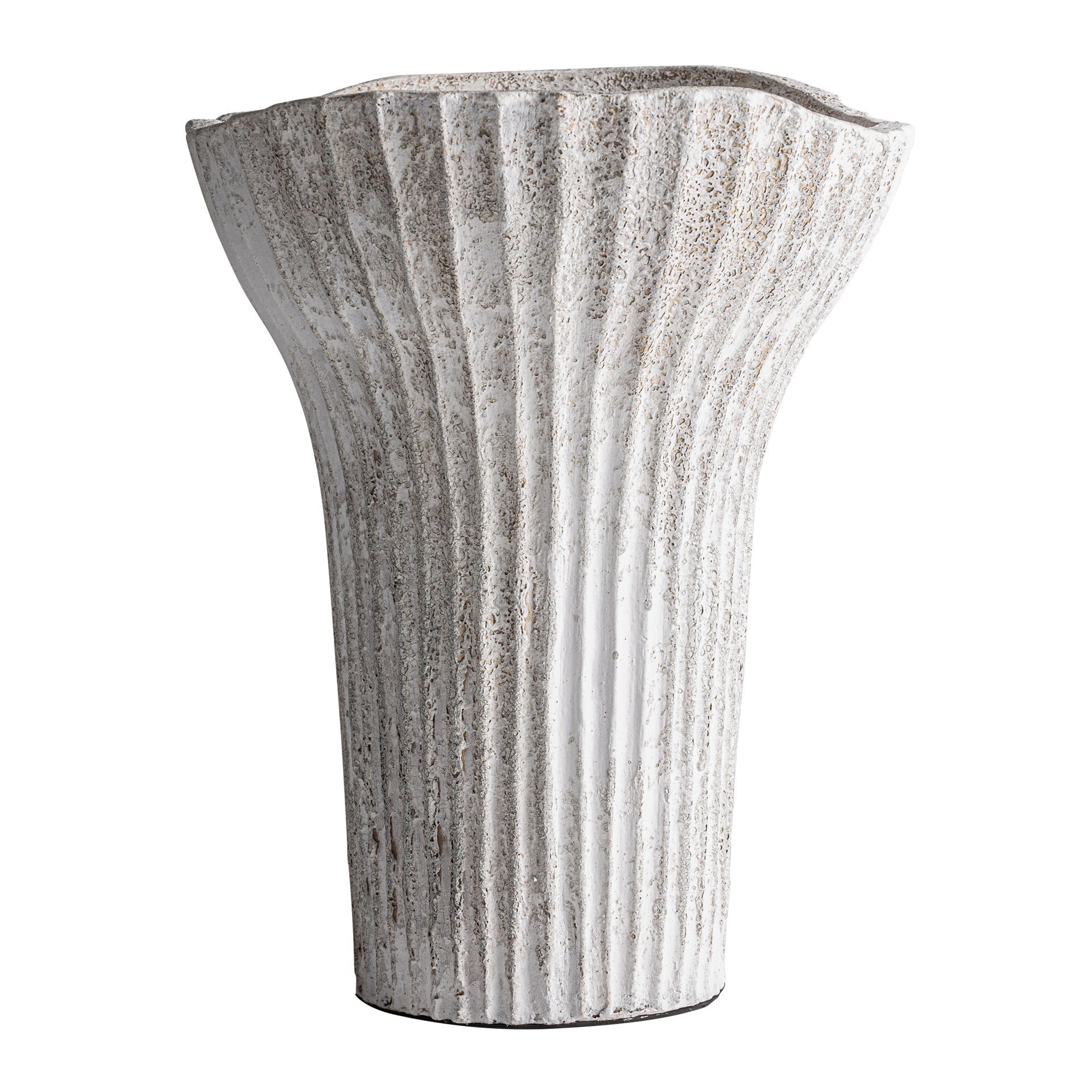 LUMO Terracotta Centerpiece - Off White Textured Contemporary Design
