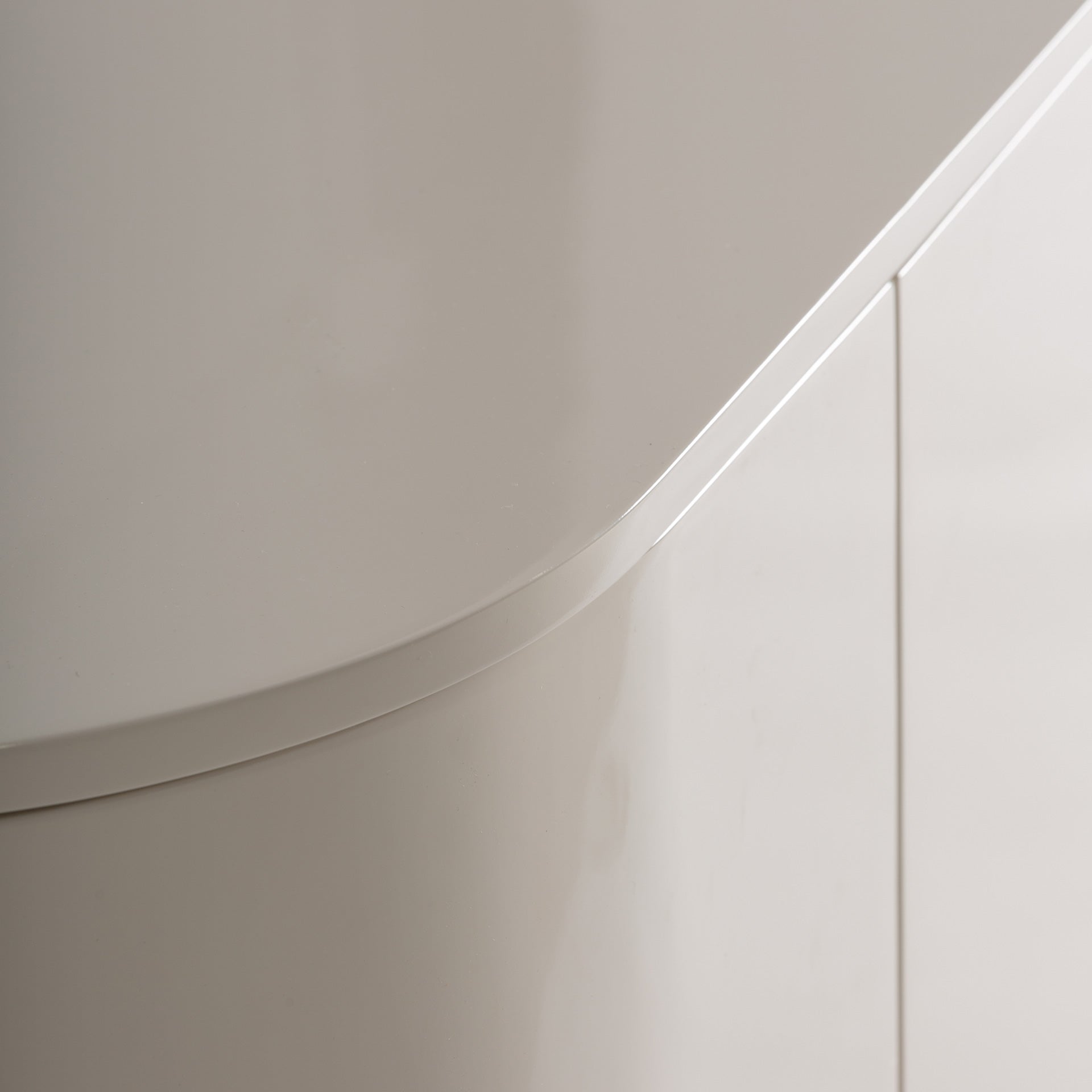 HATON Sideboard - Contemporary Off White MDF Storage Cabinet