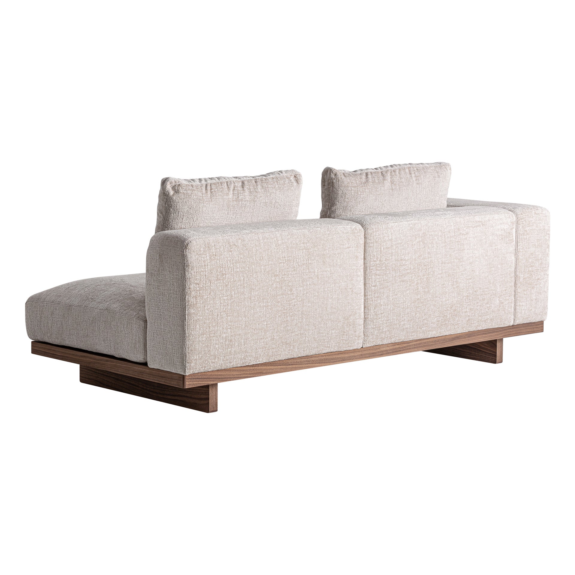 Metti Taupe Corner Sofa Module - Contemporary Modular Seating