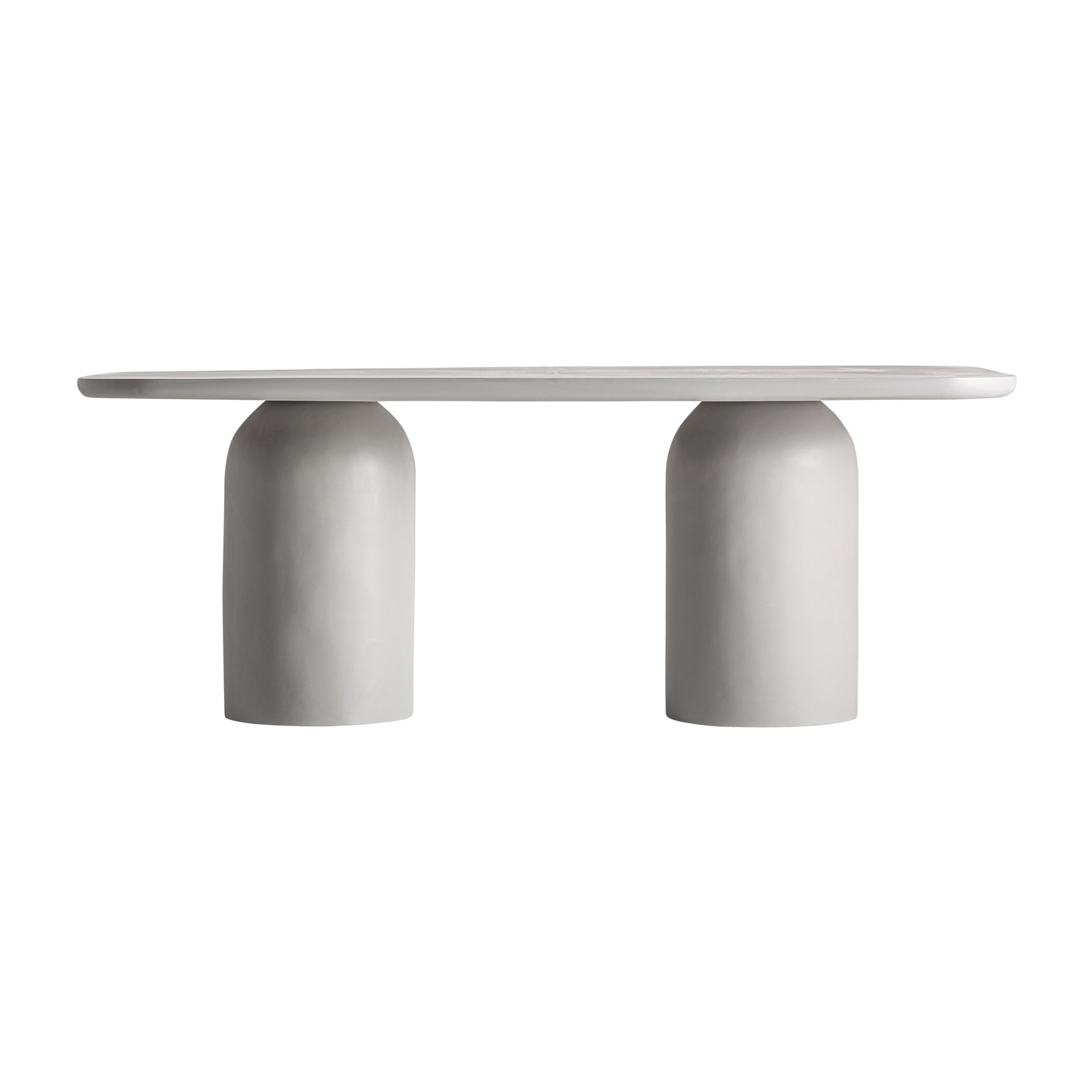 Felhasena Contemporary Concrete Dining Table - Grey