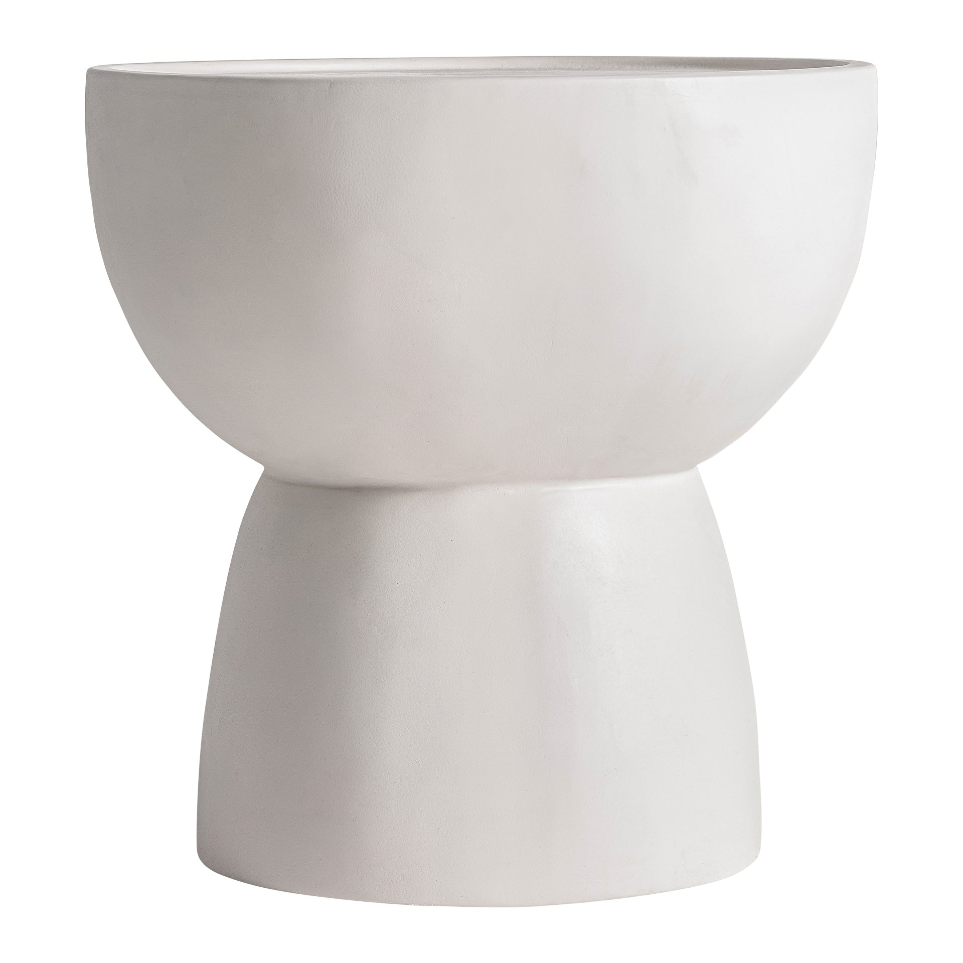 Naima Contemporary Concrete Coffee Table - Off White