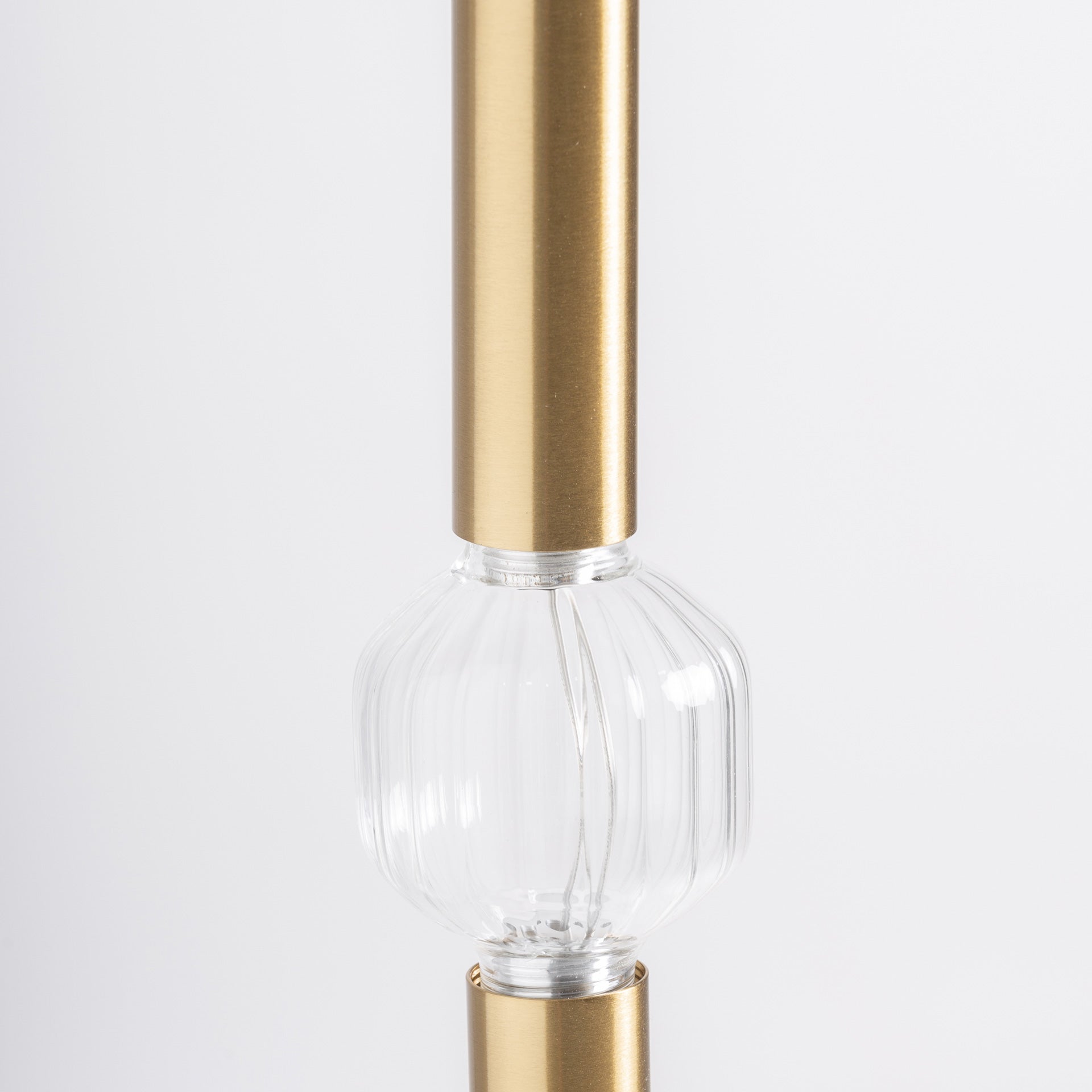 Crystal Ceiling Lamp with Bronze Steel Frame