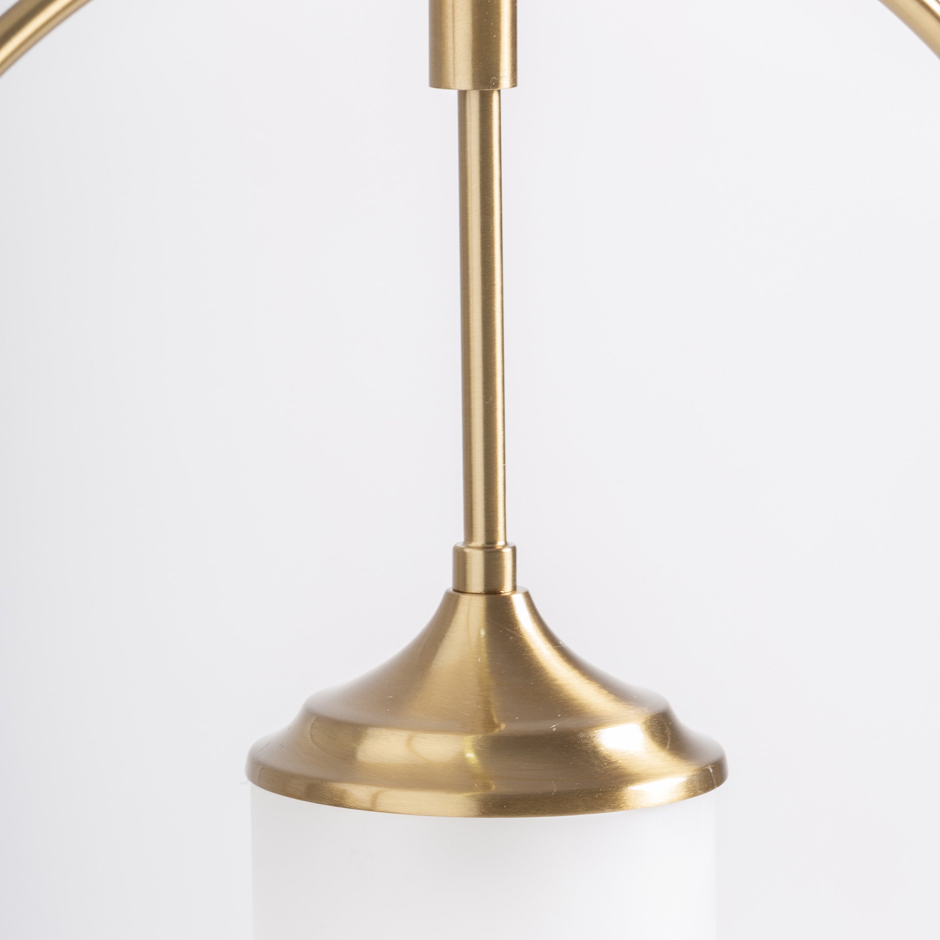 Crystal Ivory Ceiling Lamp with Gold Steel Finish