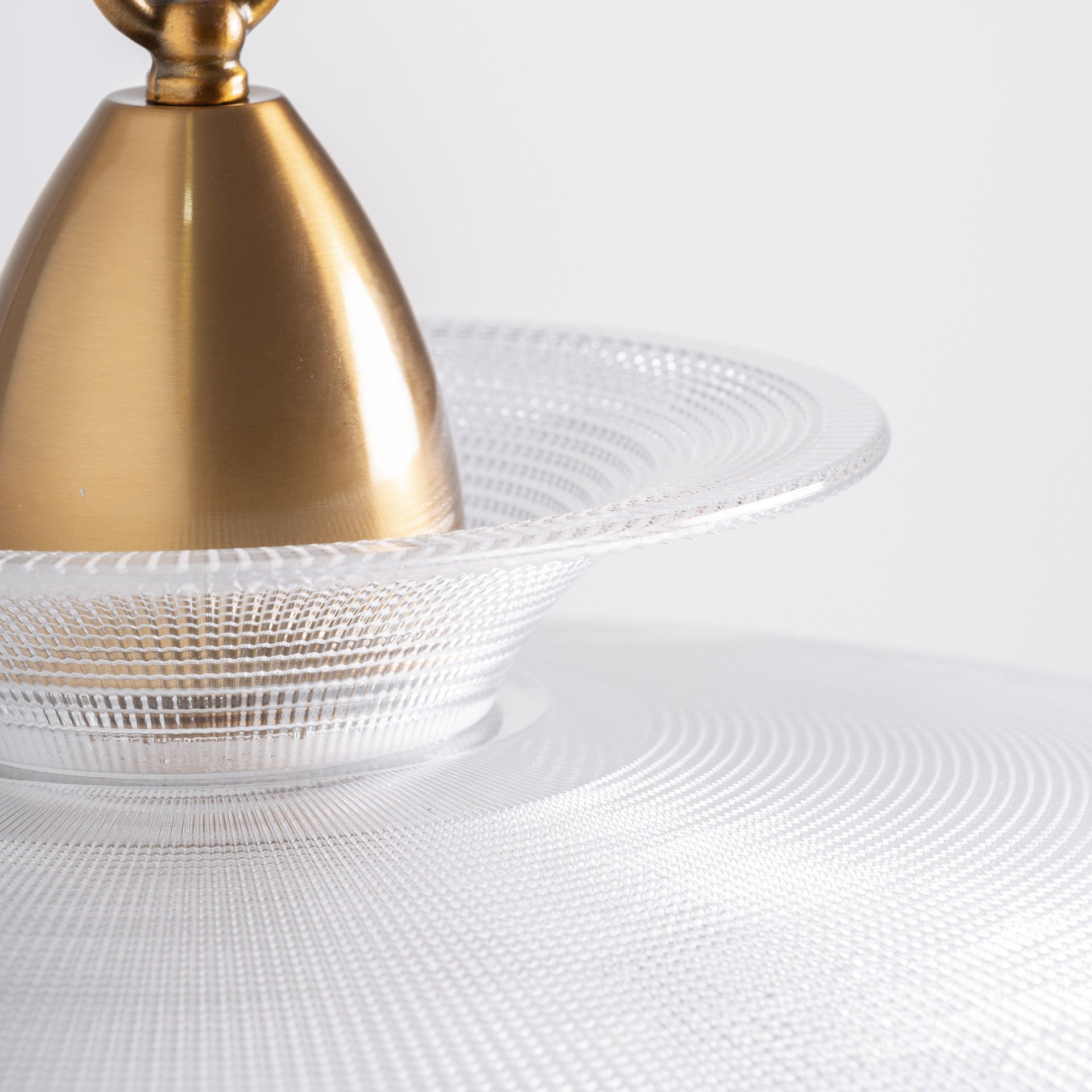 Crystal Ceiling Lamp with Golden Steel Frame