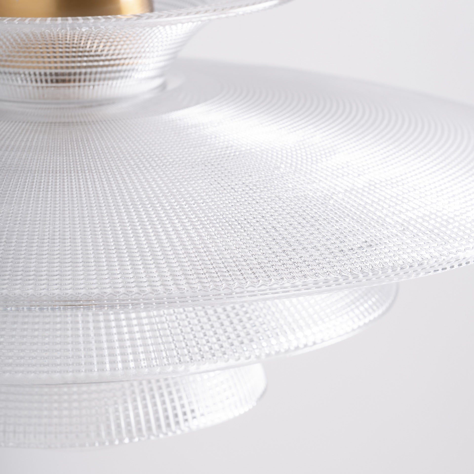 Crystal Ceiling Lamp with Golden Steel Frame