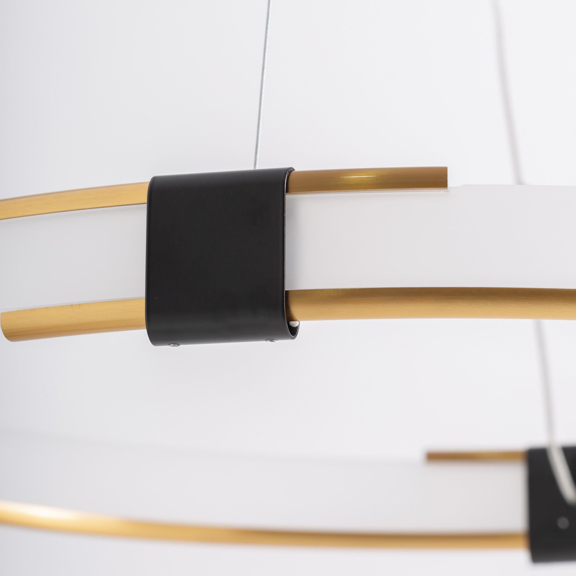 Crystal White & Gold Ceiling Lamp - Modern Chandelier