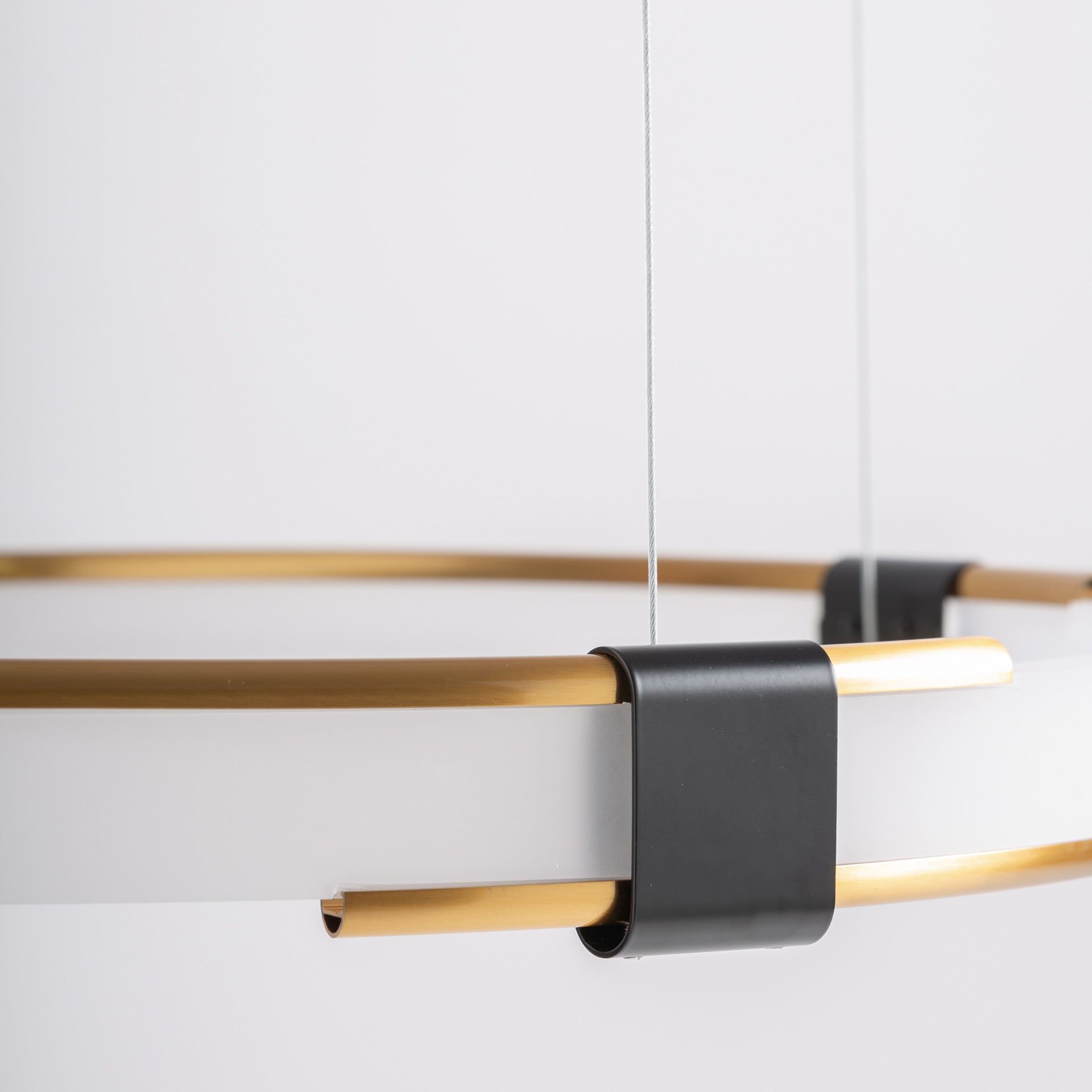 Crystal White & Gold Ceiling Lamp - Modern Chandelier