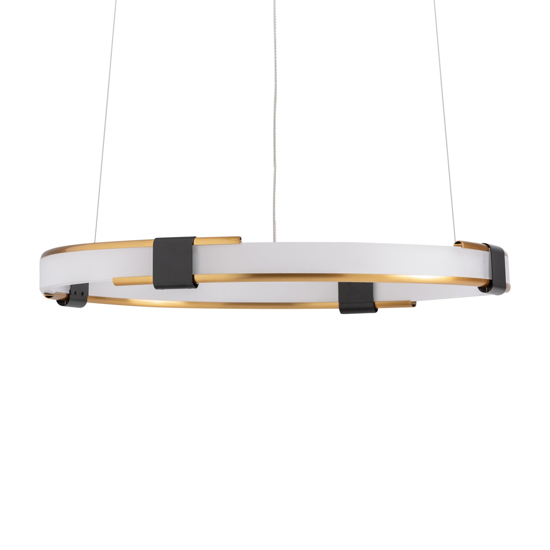 Crystal White & Gold Ceiling Lamp - Modern Chandelier