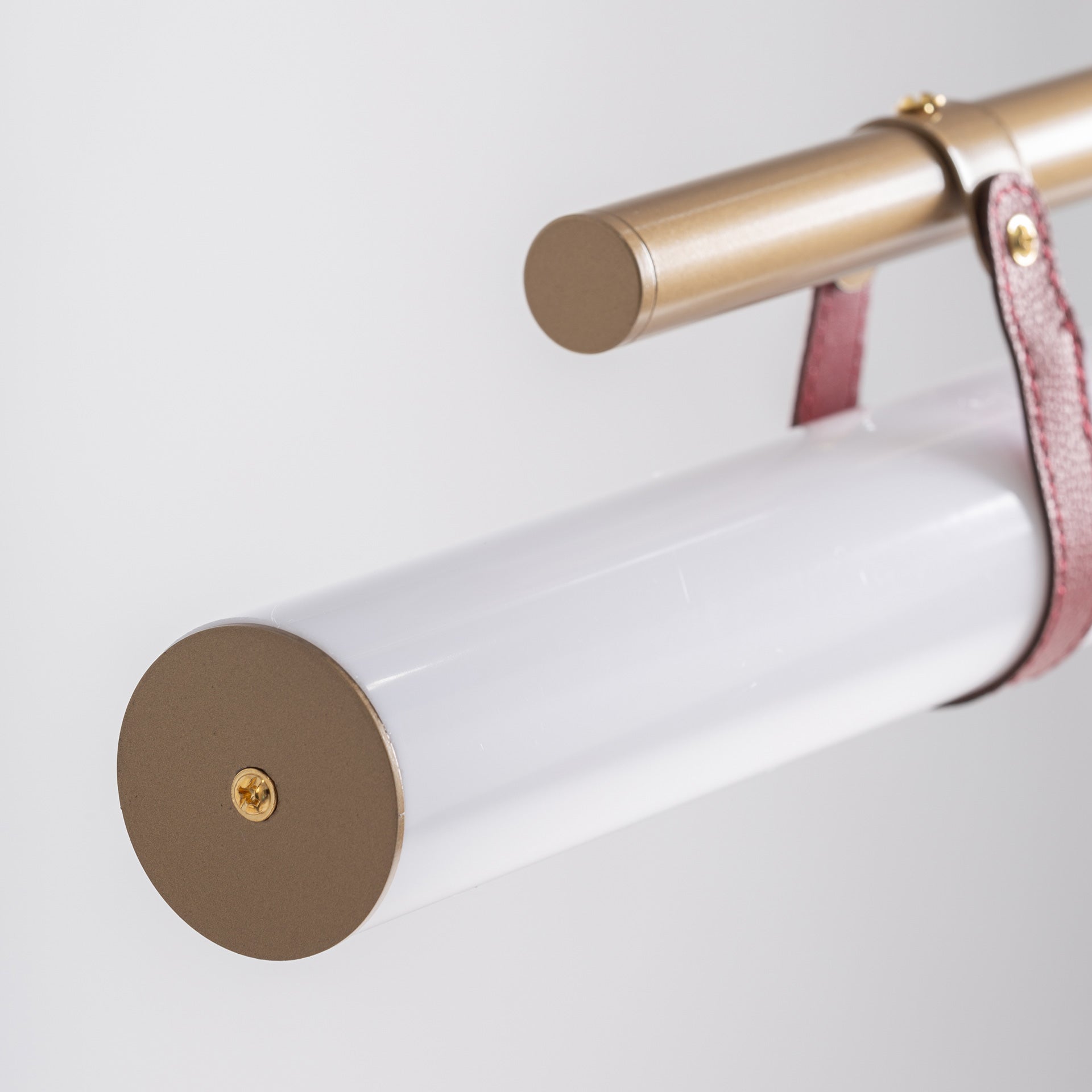 Crystal Ceiling Lamp with Bronze Steel & Terracotta Accents