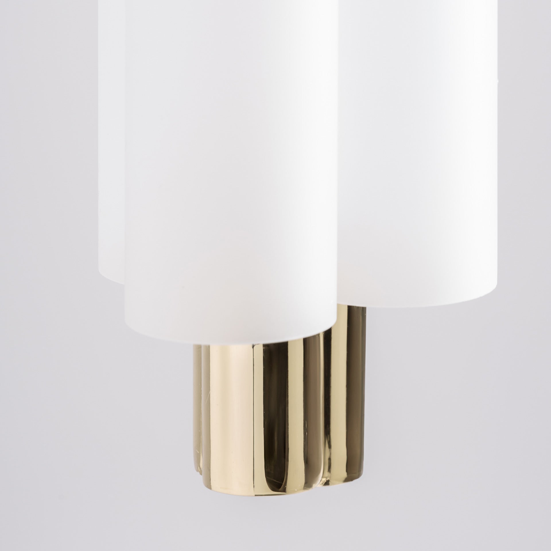 Crystal Ceiling Lamp - White & Gold Modern Chandelier
