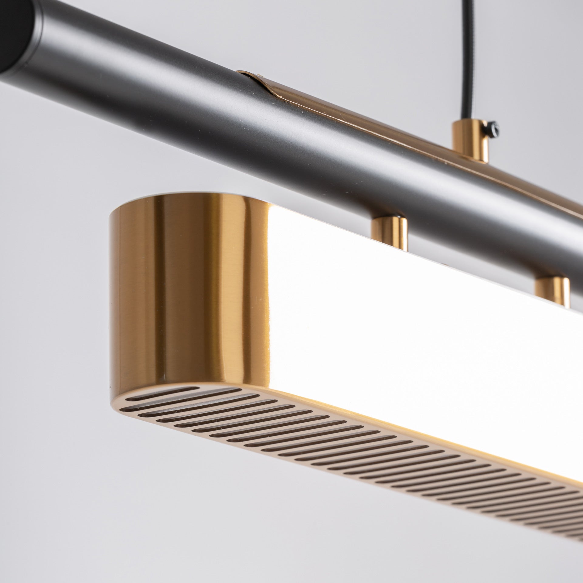 Copper & Black Steel Ceiling Lamp - Industrial Pendant Light