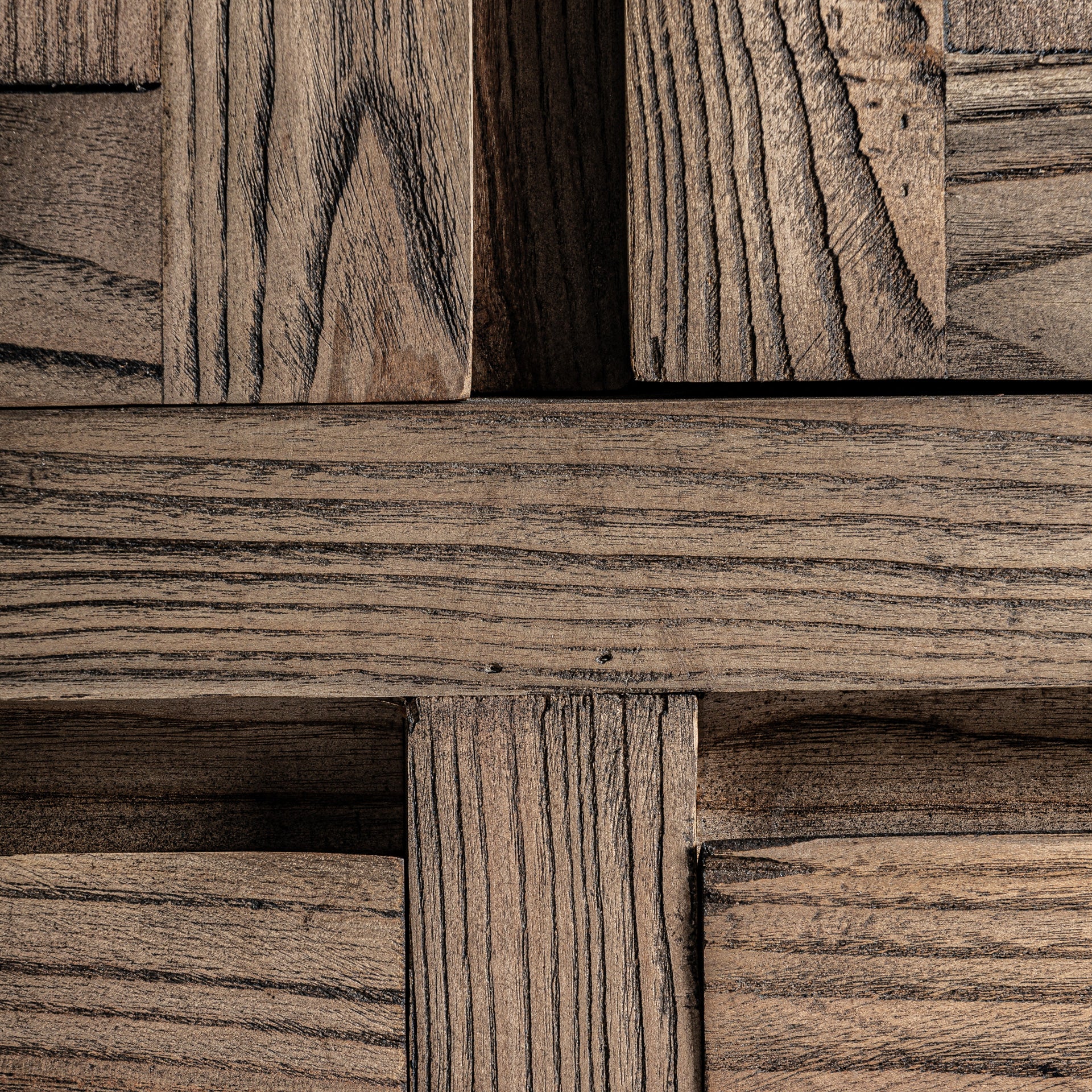 Thouars Rustic Elm Wood Wardrobe