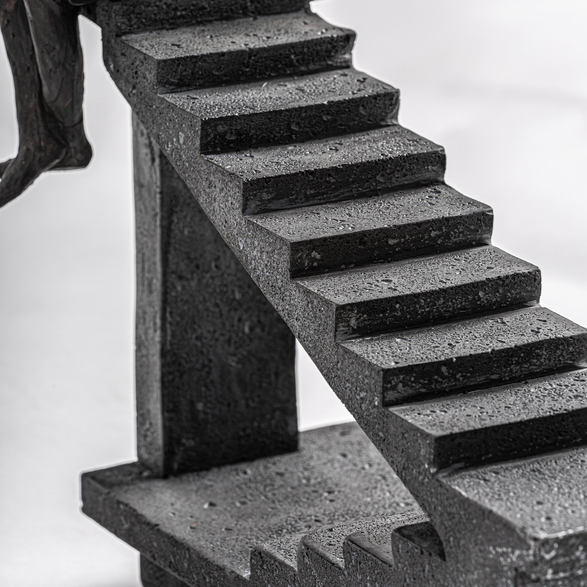 Raisha Black Resin Decorative Figure - Contemporary Sculptural Art