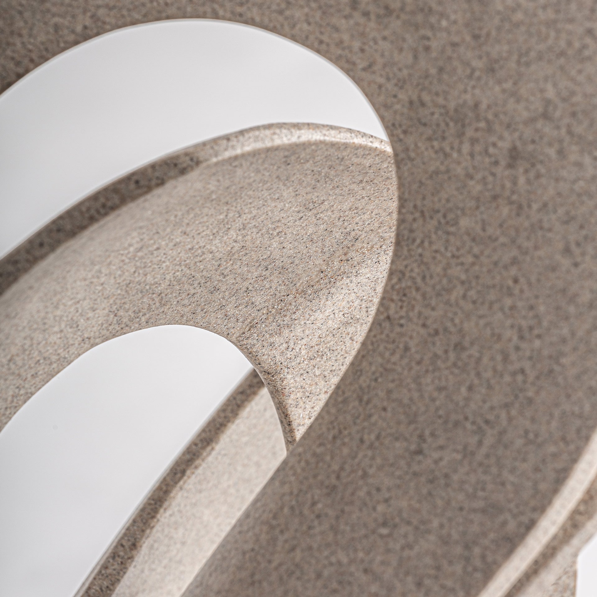 Black Resin Decorative Figure - Modern Sculptural Accent