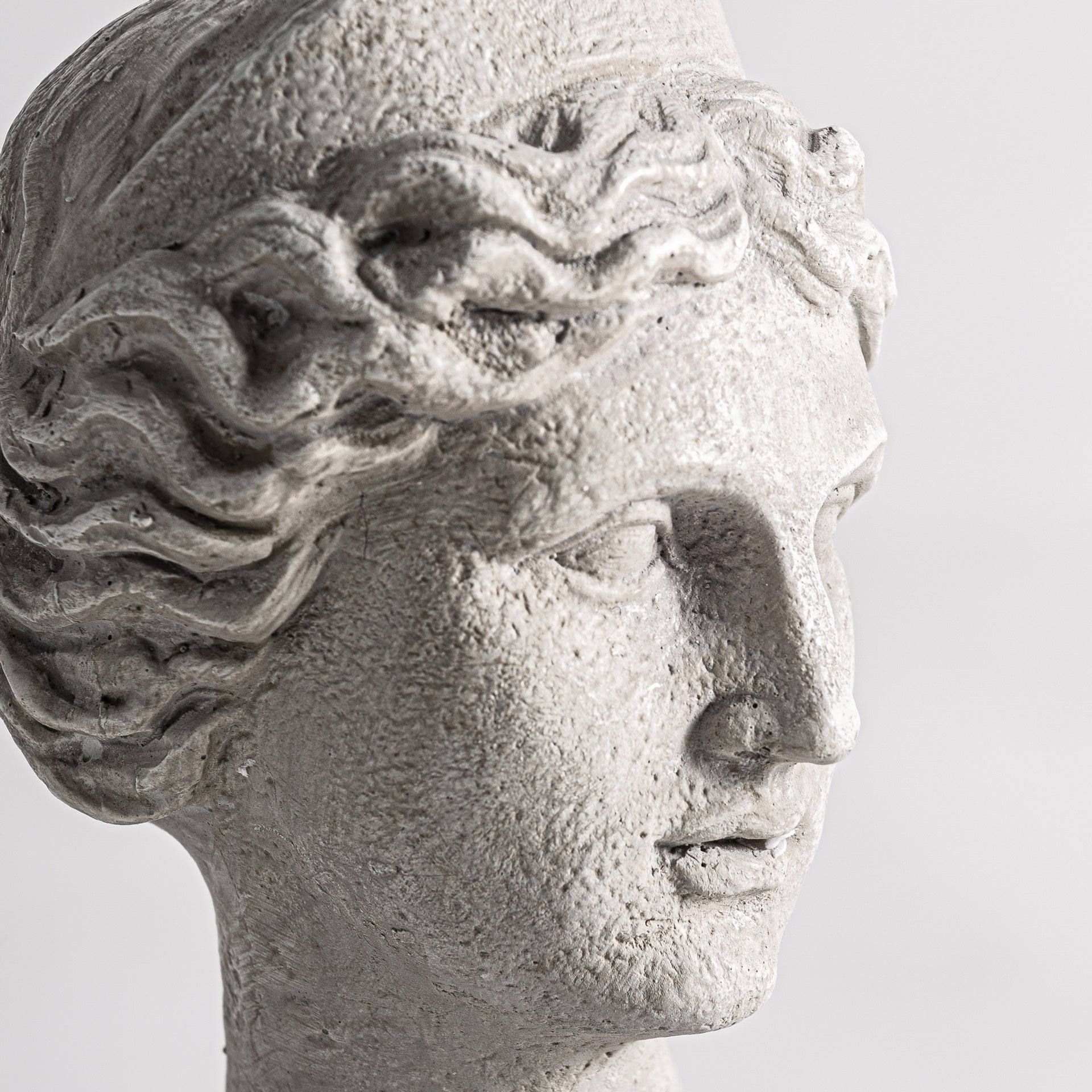 Helena Decorative Figure - Classical Sculpture in Off White Resin