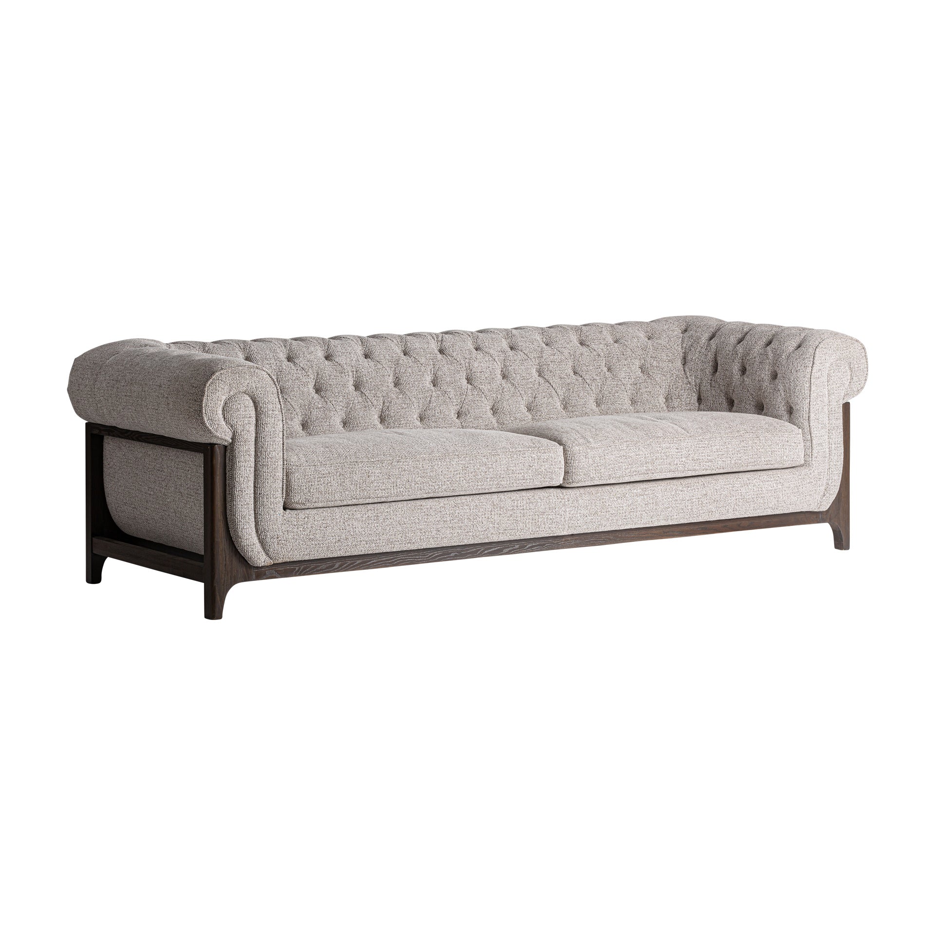 Ask Classic Sofa in Ash Wood & Grey Polyester