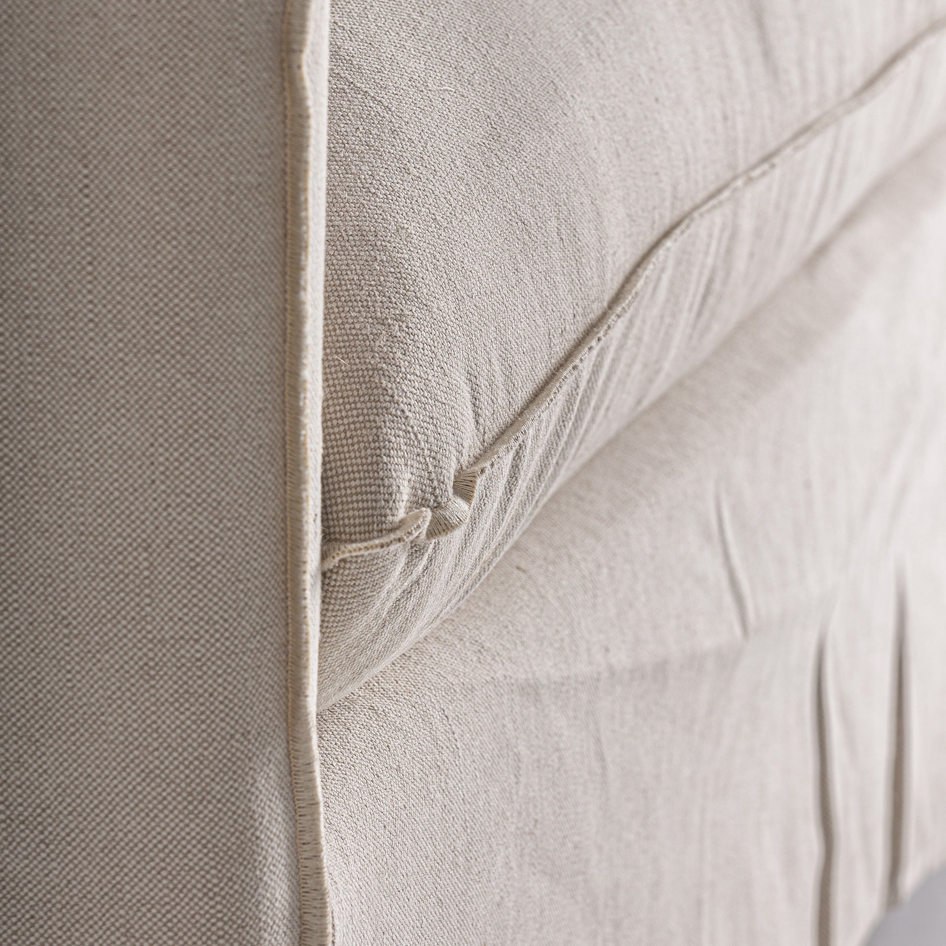 Pugnac Contemporary Linen Armchair - Beige