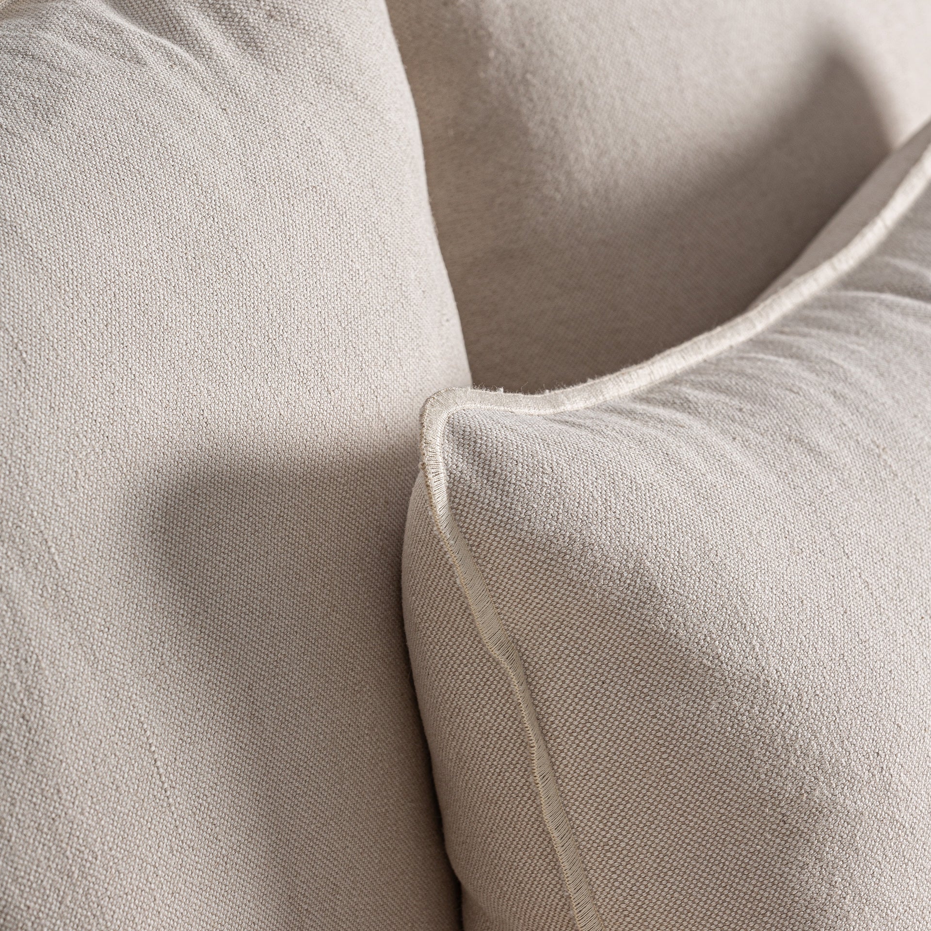 Pugnac Contemporary Linen Armchair - Beige