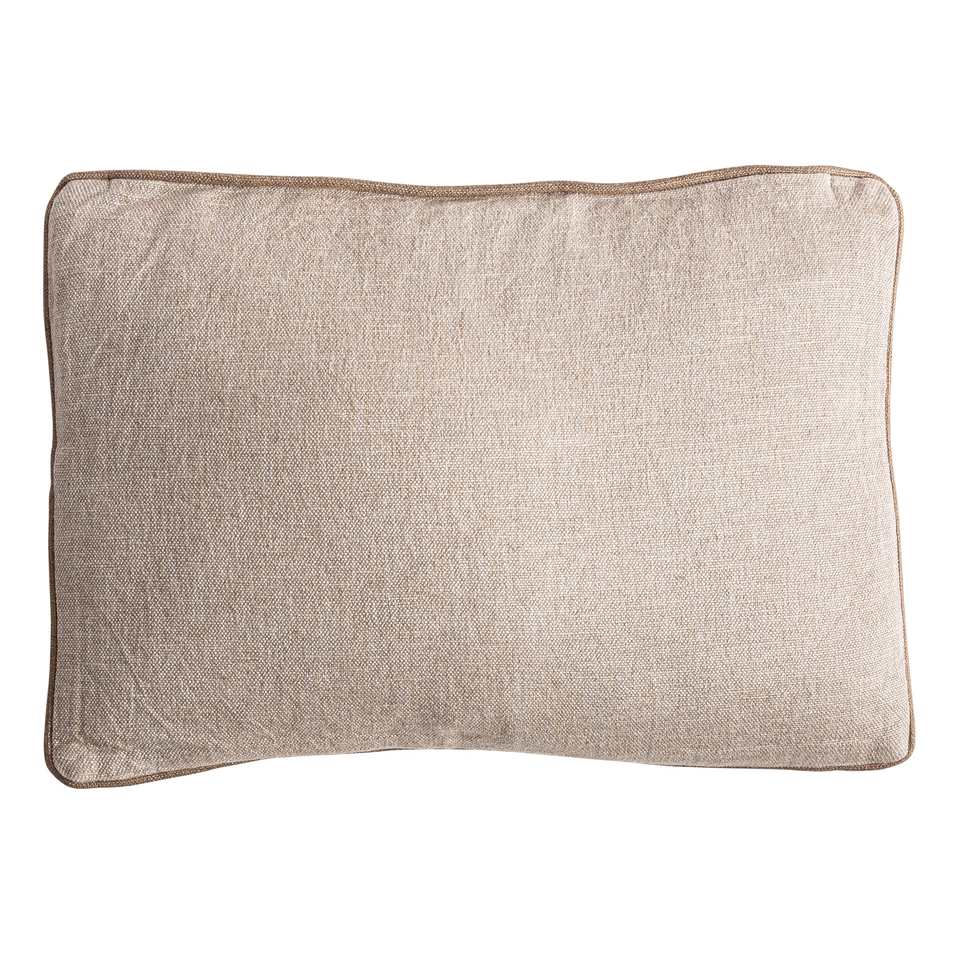 Sarabe Linen Cushion - Natural Beige & Fiber Blend