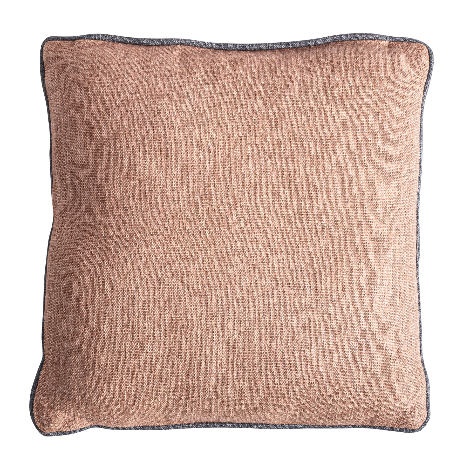 Saoia Linen Cushion - Classic Brown & Natural Fiber