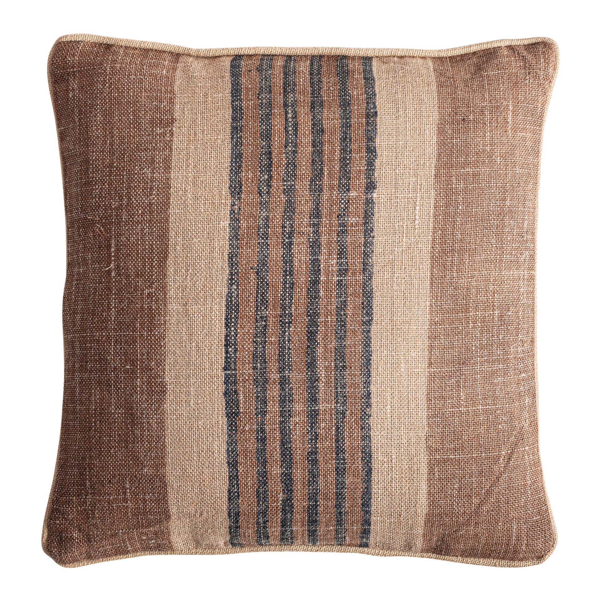 Alceo Jute Cushion - Natural Beige & Brown Fiber