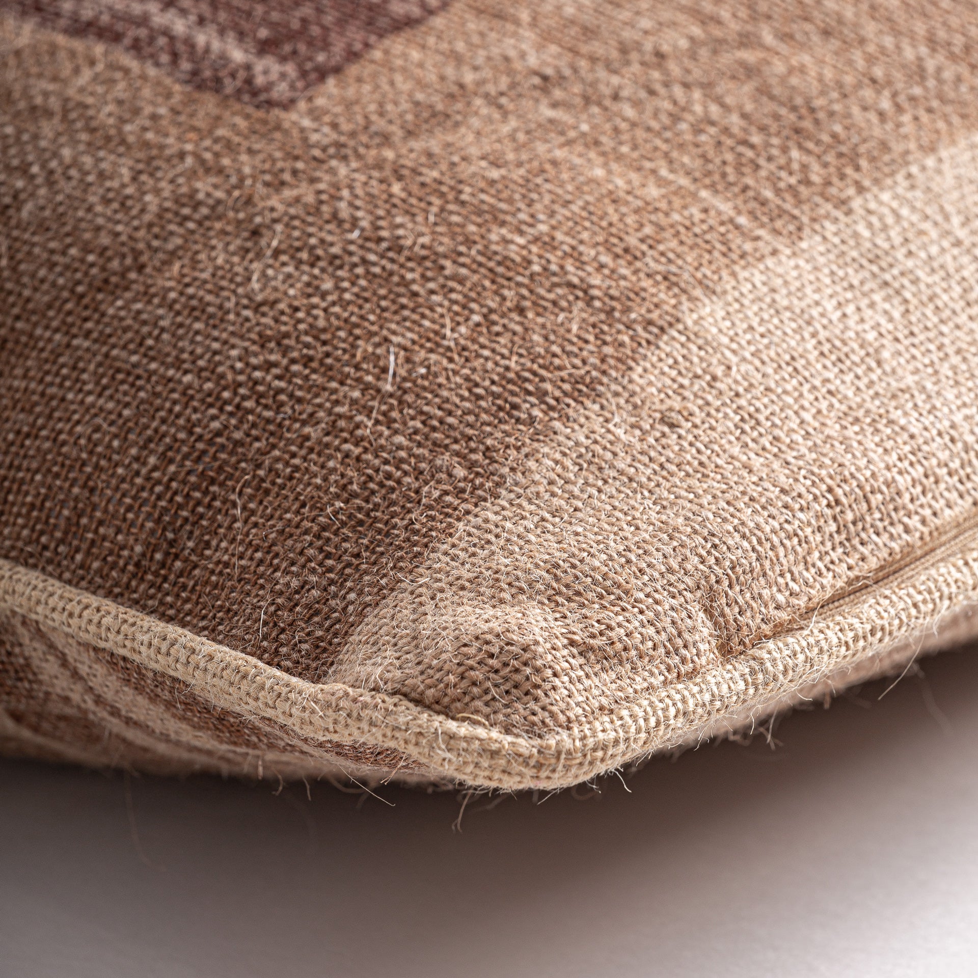 GEB Jute Cushion – Natural Beige & Brown