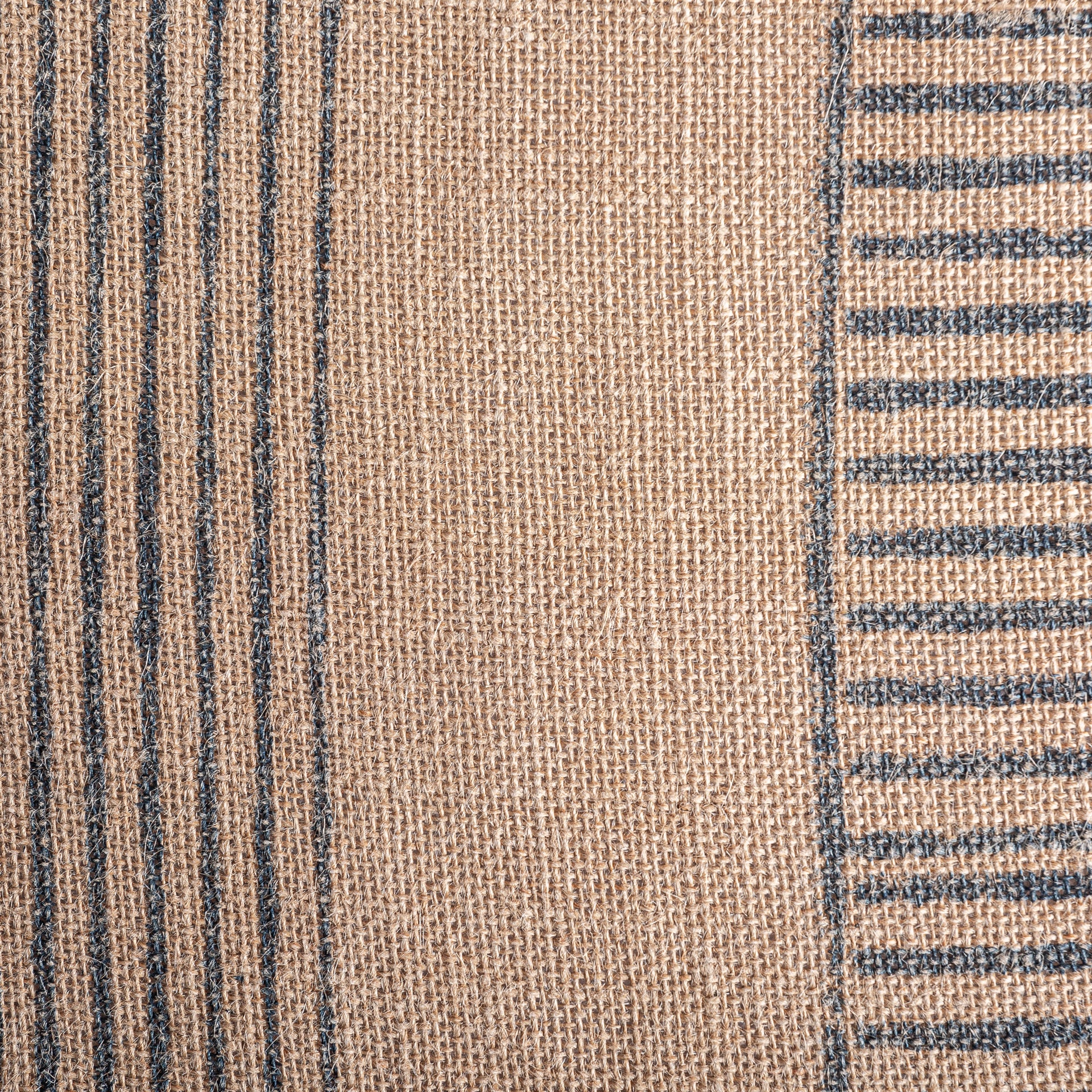 Khepri Jute & Black Fiber Decorative Cushion