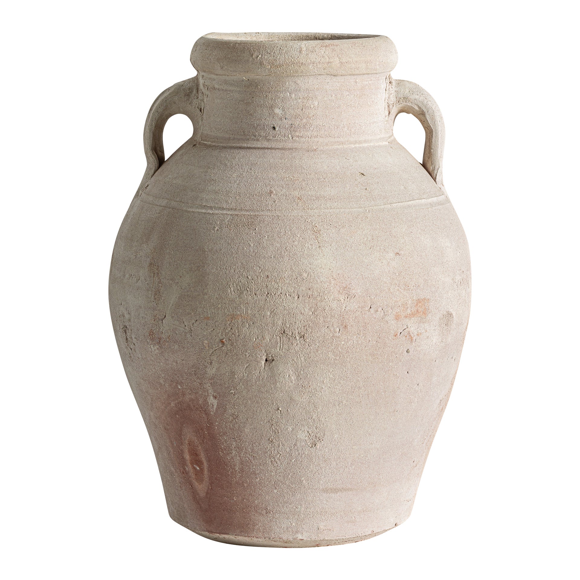 Classic Amphora Vase - Off White Clay with Distressed Finish
