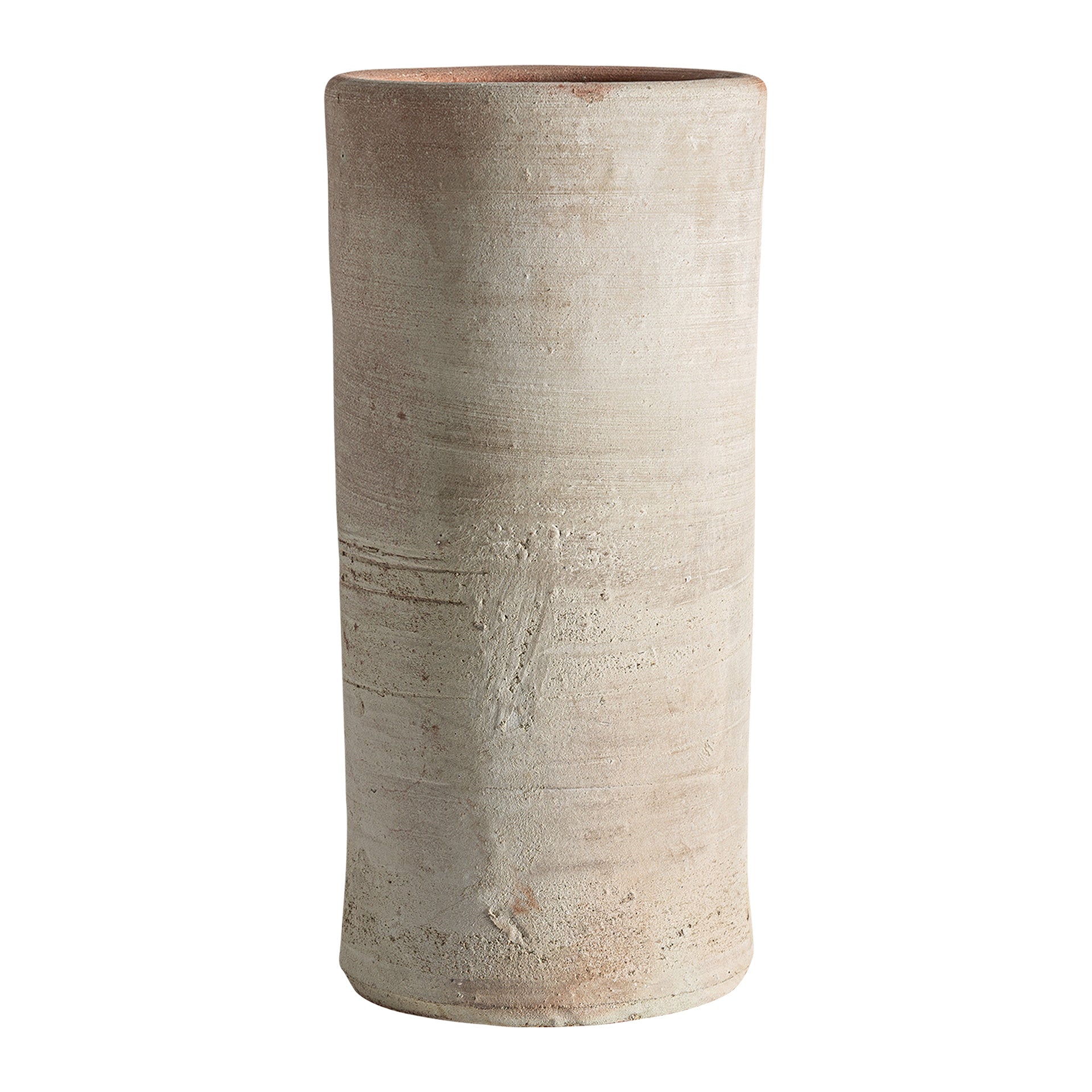 Classic Amphora Vase - Off White Clay with Distressed Finish