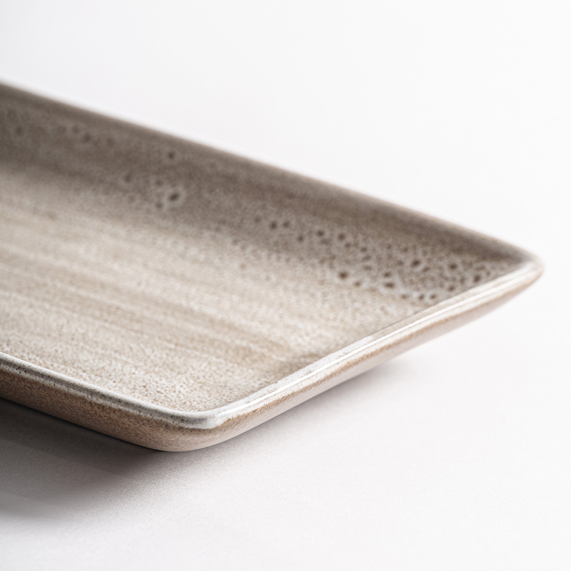 Murcey Art Deco Porcelain Plate - Beige