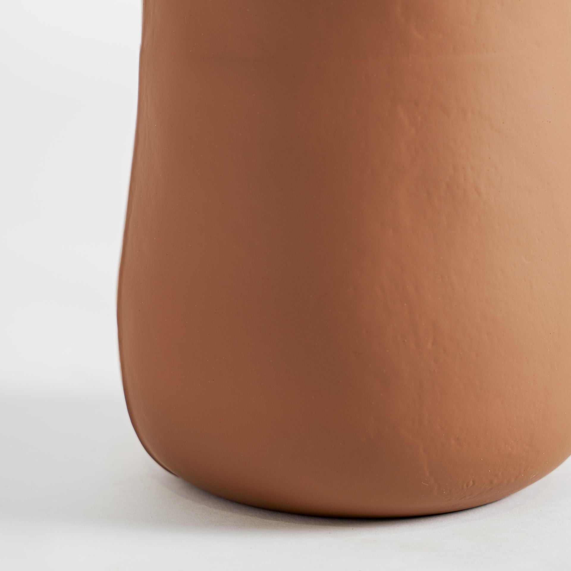 Contemporary Glass Vase in Chocolate Brown - Messe Collection