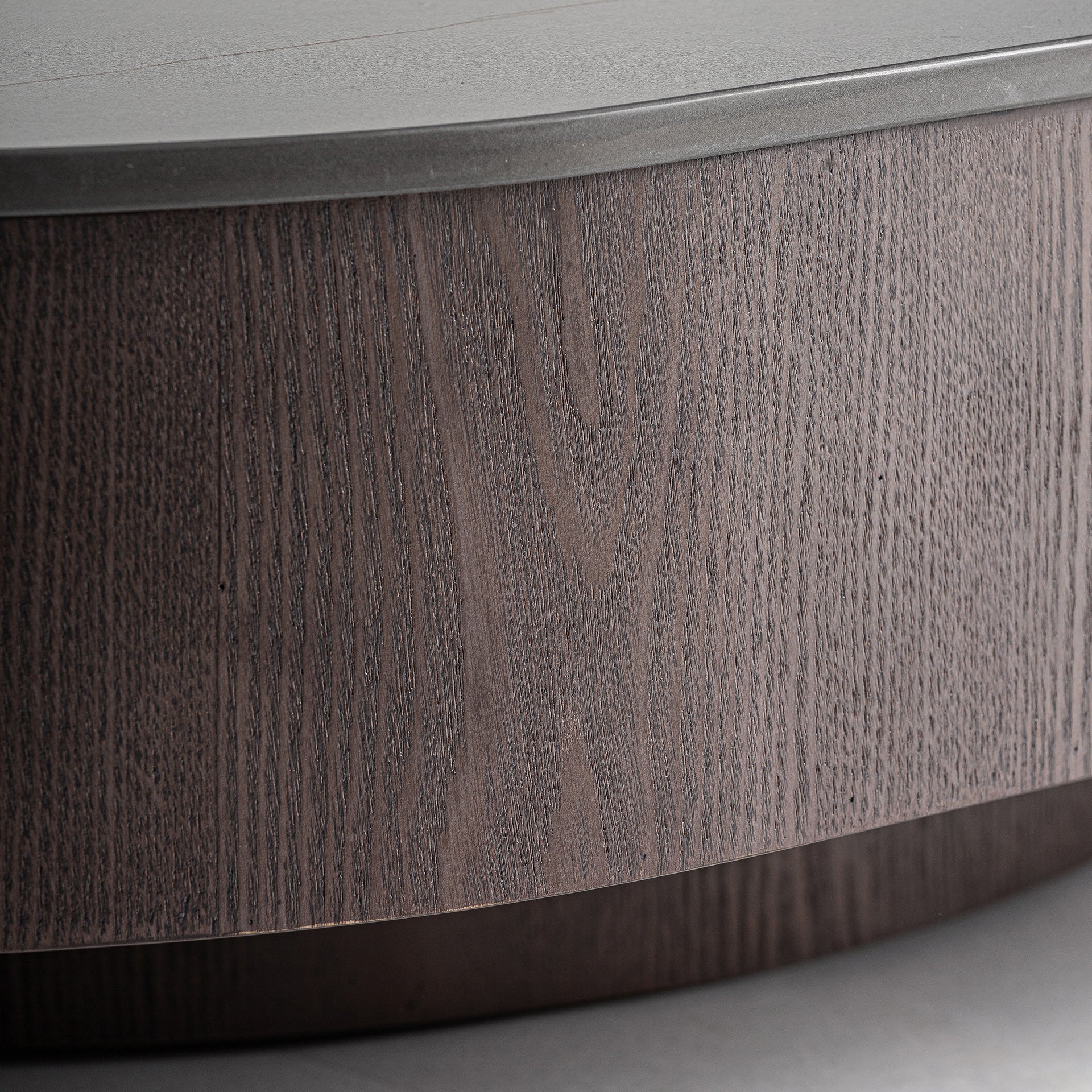 Neufer Coffee Table - Contemporary Black Marble & Walnut Design