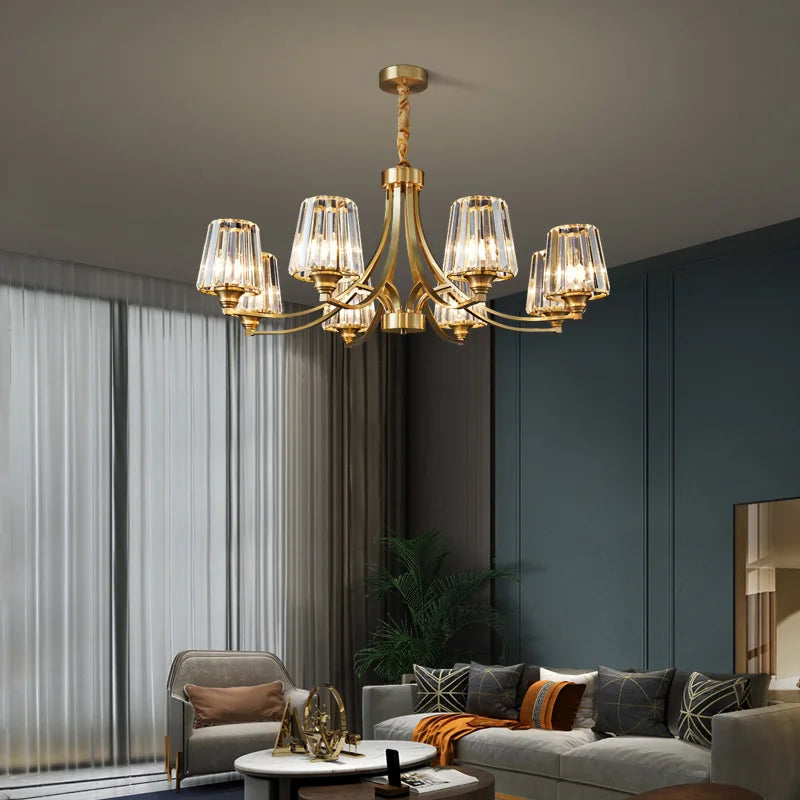 Postmodern Crystal Chandelier