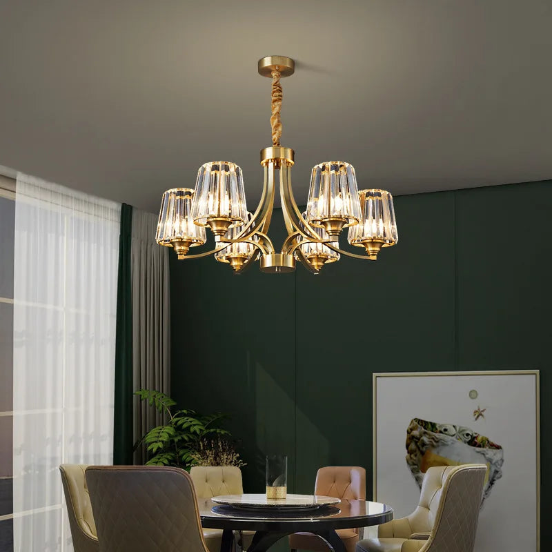 Postmodern Crystal Chandelier