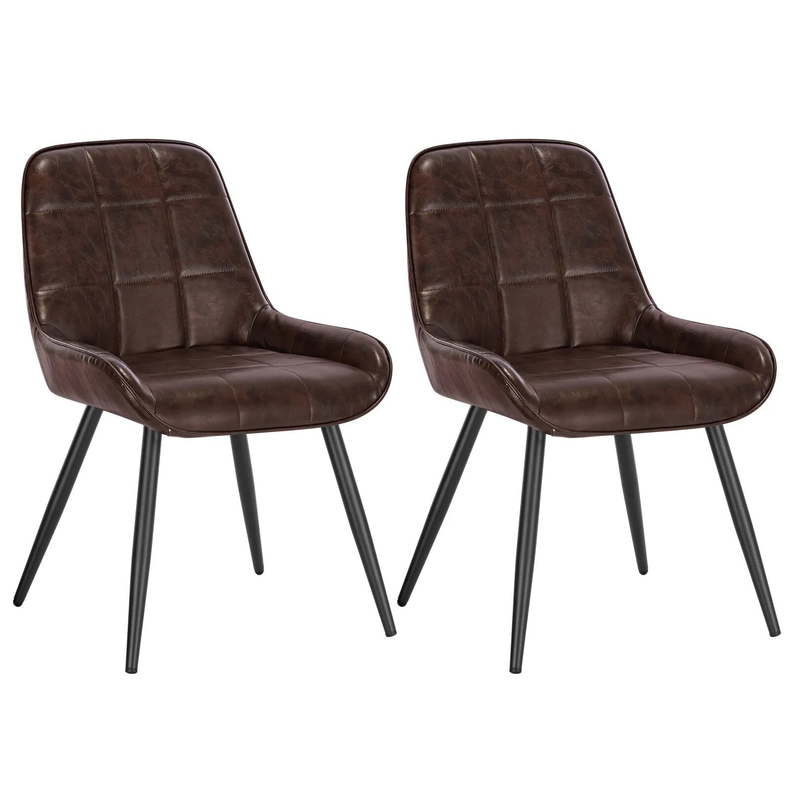 SkandiShop 2PCS/SET Velvet Dining Chairs