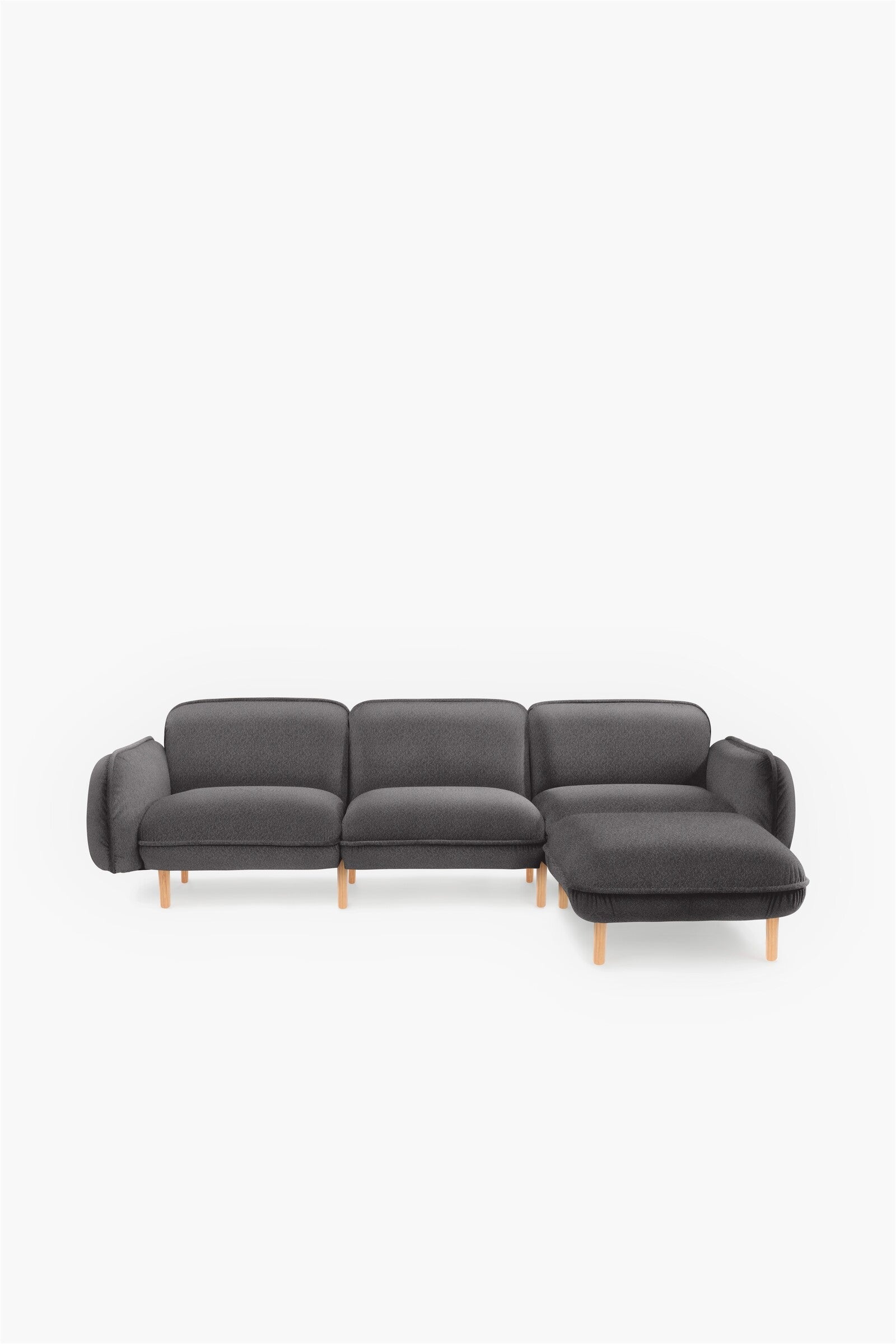 Bean Pouf Chair in Velour