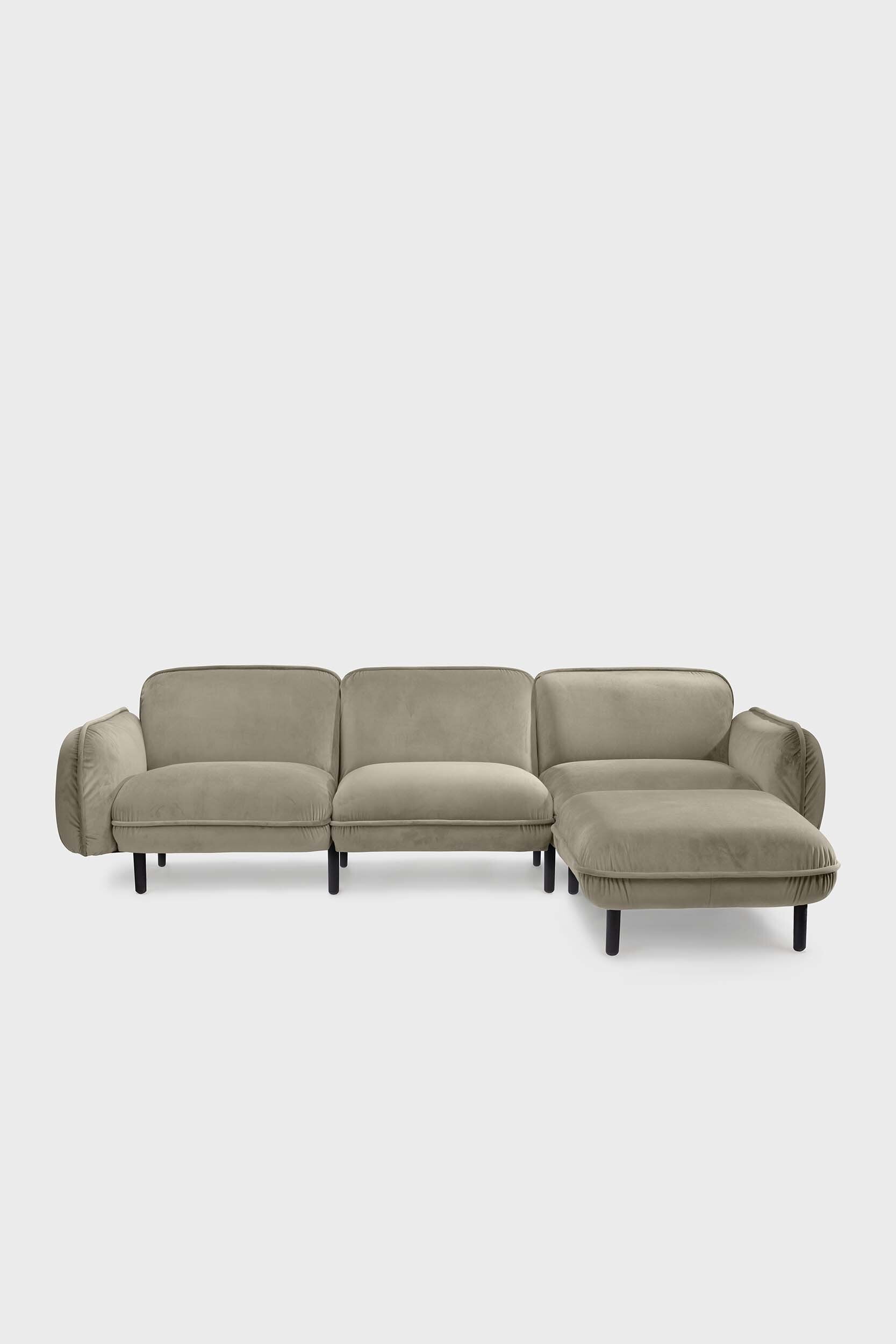 Bean Pouf Chair in Velour