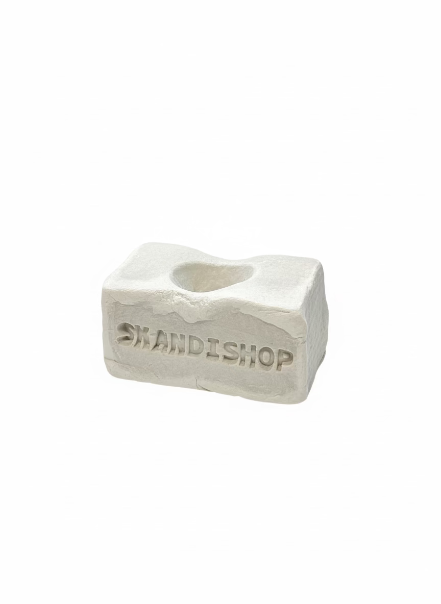 SkandiShop Candle Holder – Handcrafted Organic Clay